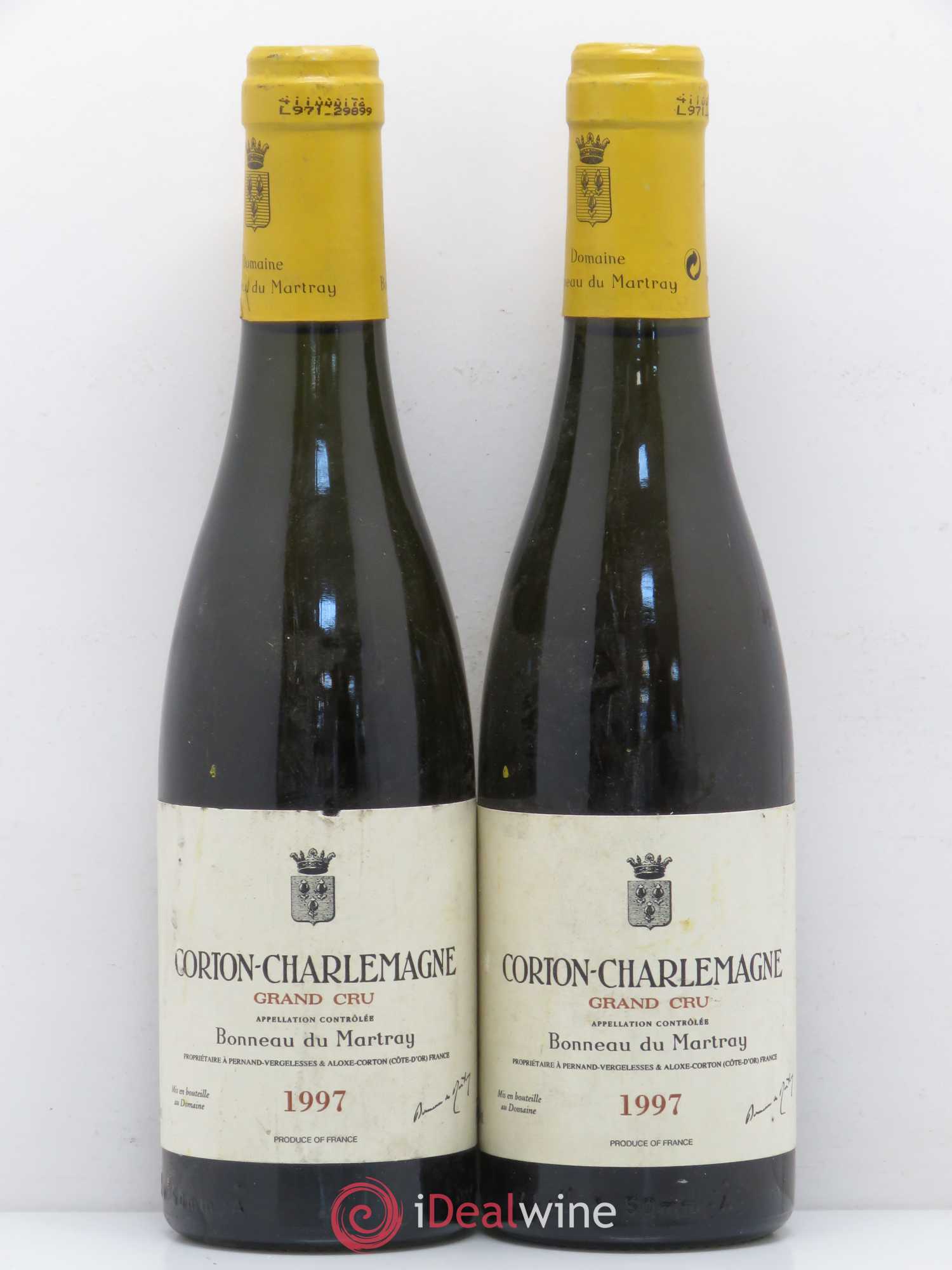 Corton-Charlemagne Grand Cru Bonneau du Martray (Domaine) 1997 - Lot de 2 demi bouteilles - 0