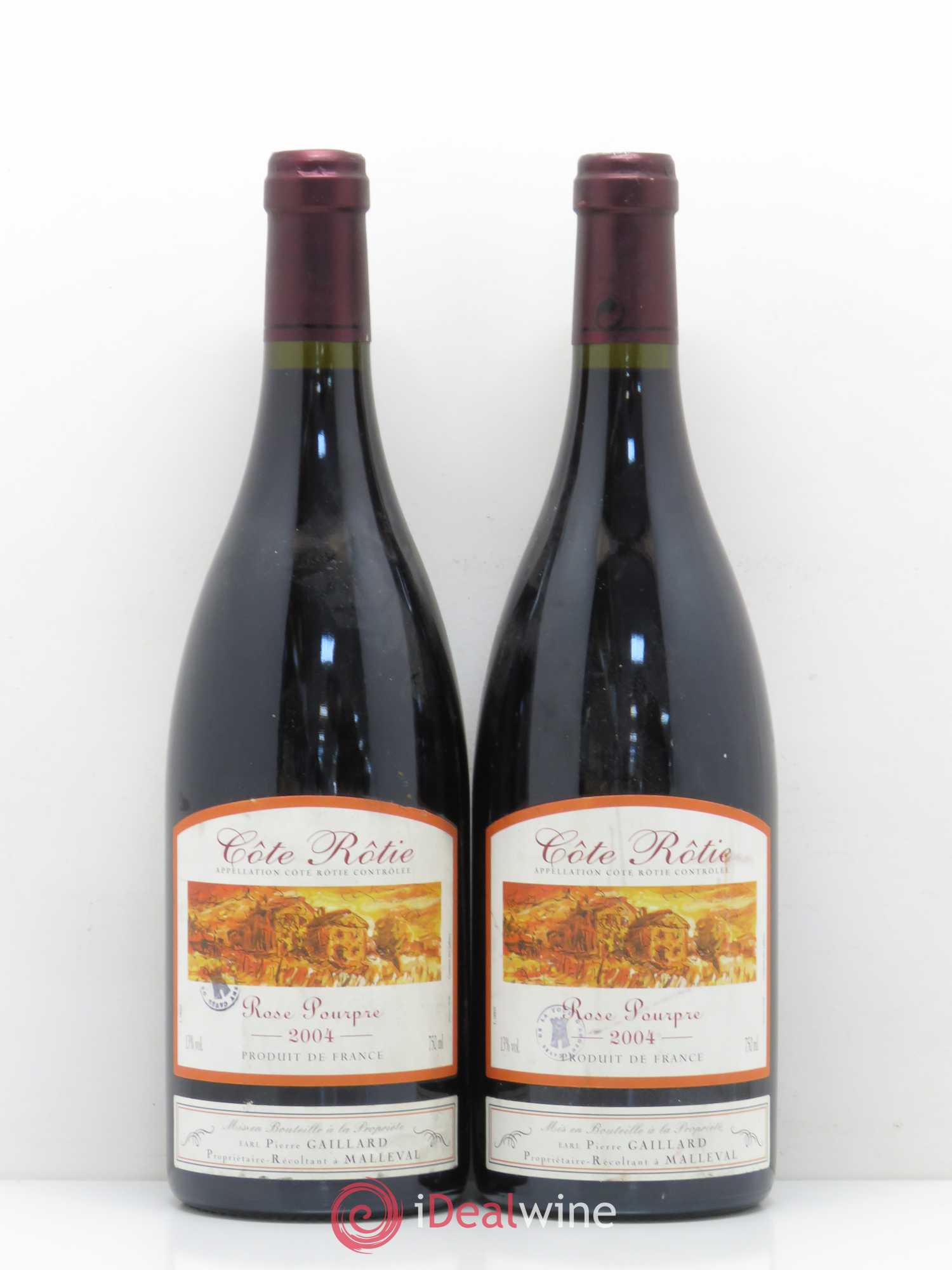 Côte-Rôtie Rose Pourpre Pierre Gaillard 2004 - Lot de 2 bouteilles - 0