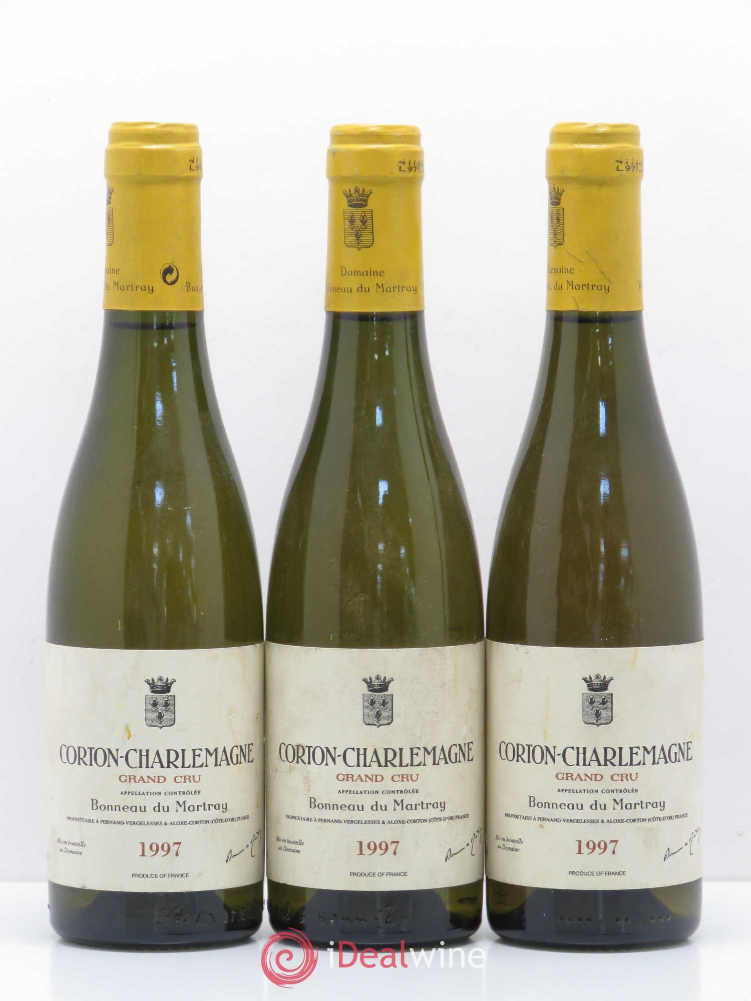 Corton-Charlemagne Grand Cru Bonneau du Martray (Domaine) 1997 - Posten von 6 Demi-Flaschen - 1
