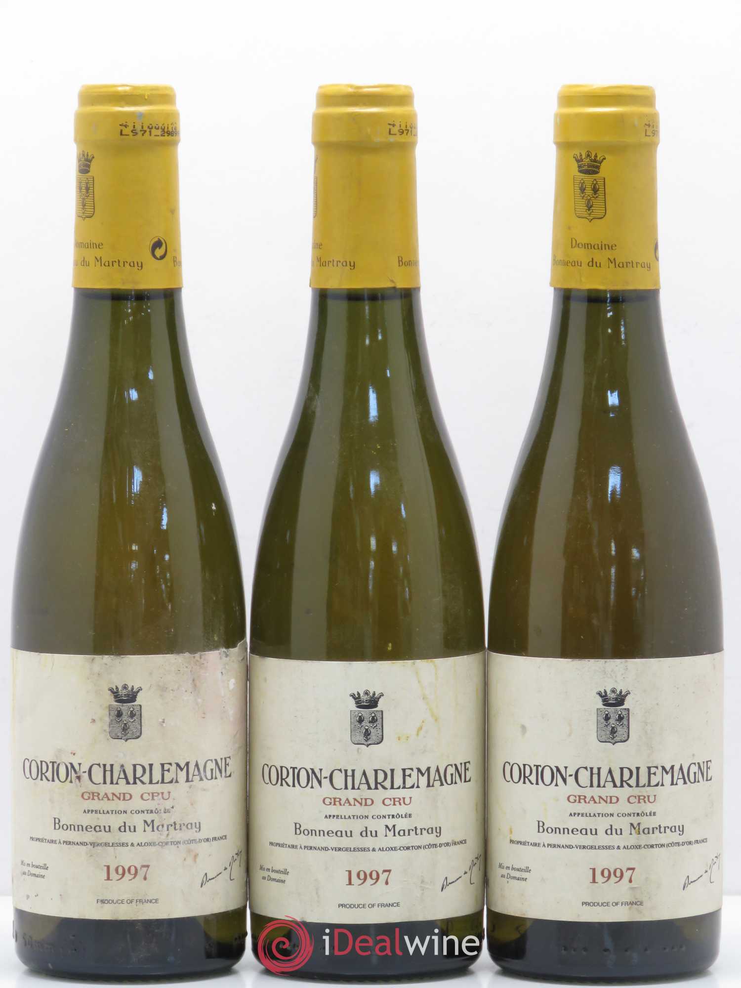 Corton-Charlemagne Grand Cru Bonneau du Martray (Domaine) 1997 - Lot de 6 demi bouteilles - 1