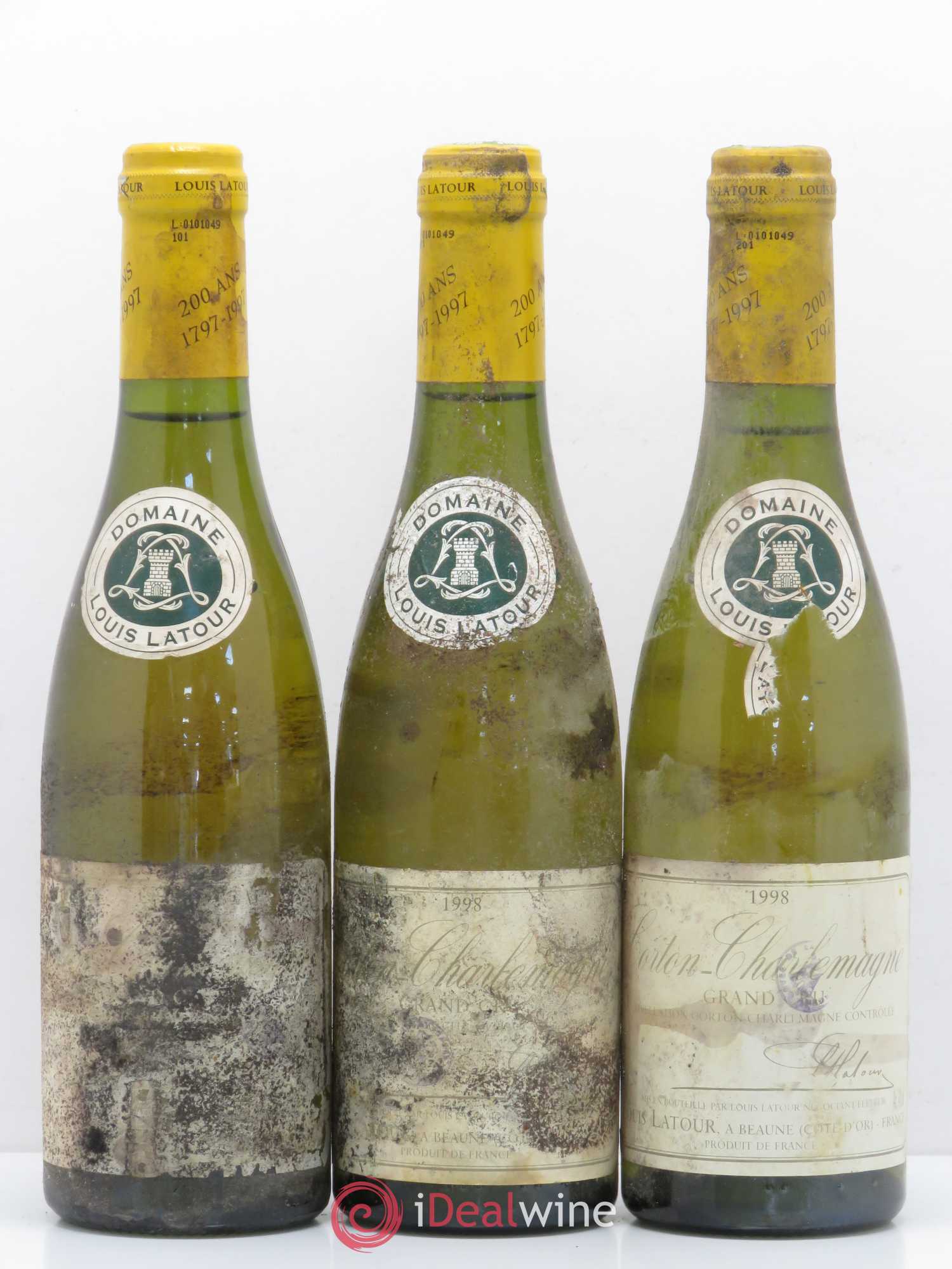 Corton-Charlemagne Grand Cru Louis Latour 1998 - Lot de 3 demi bouteilles - 0