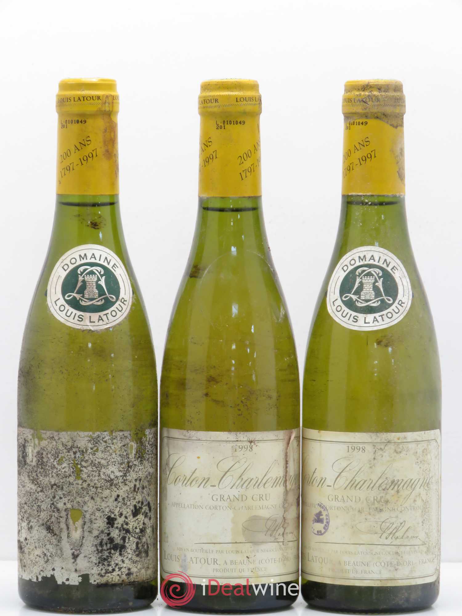 Corton-Charlemagne Grand Cru Louis Latour 1998 - Lot de 6 demi bouteilles - 2