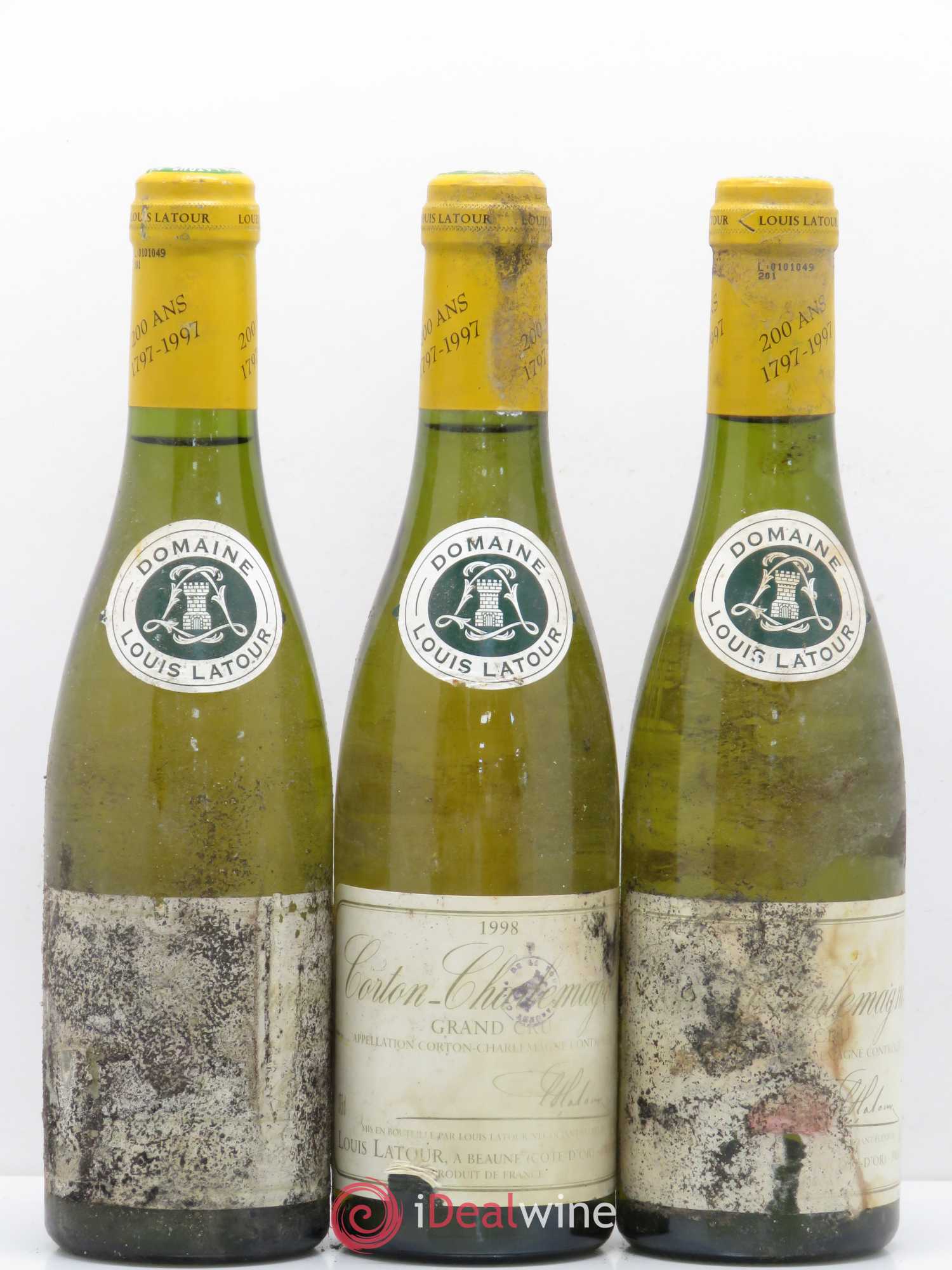 Corton-Charlemagne Grand Cru Louis Latour 1998 - Lot de 6 demi bouteilles - 2