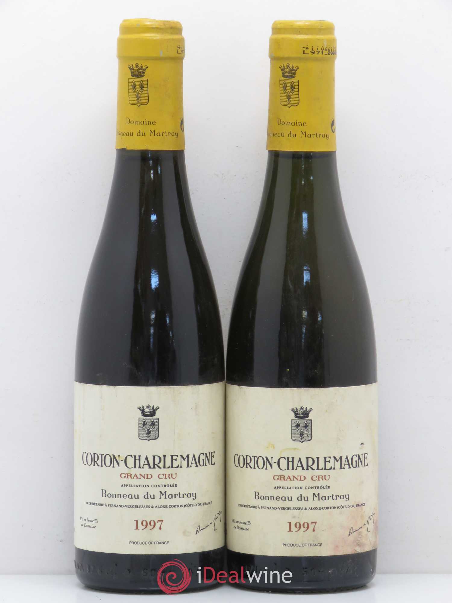 Corton-Charlemagne Grand Cru Bonneau du Martray (Domaine) 1997 - Lot de 2 demi bouteilles - 0