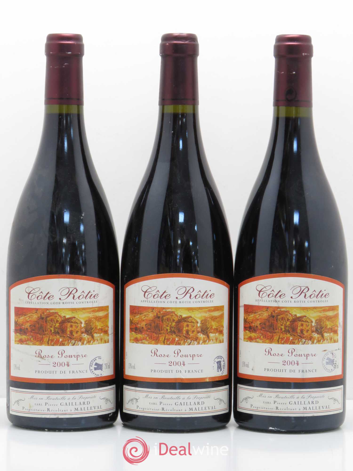 Côte-Rôtie Rose Pourpre Pierre Gaillard 2004 - Lot de 6 bouteilles - 1