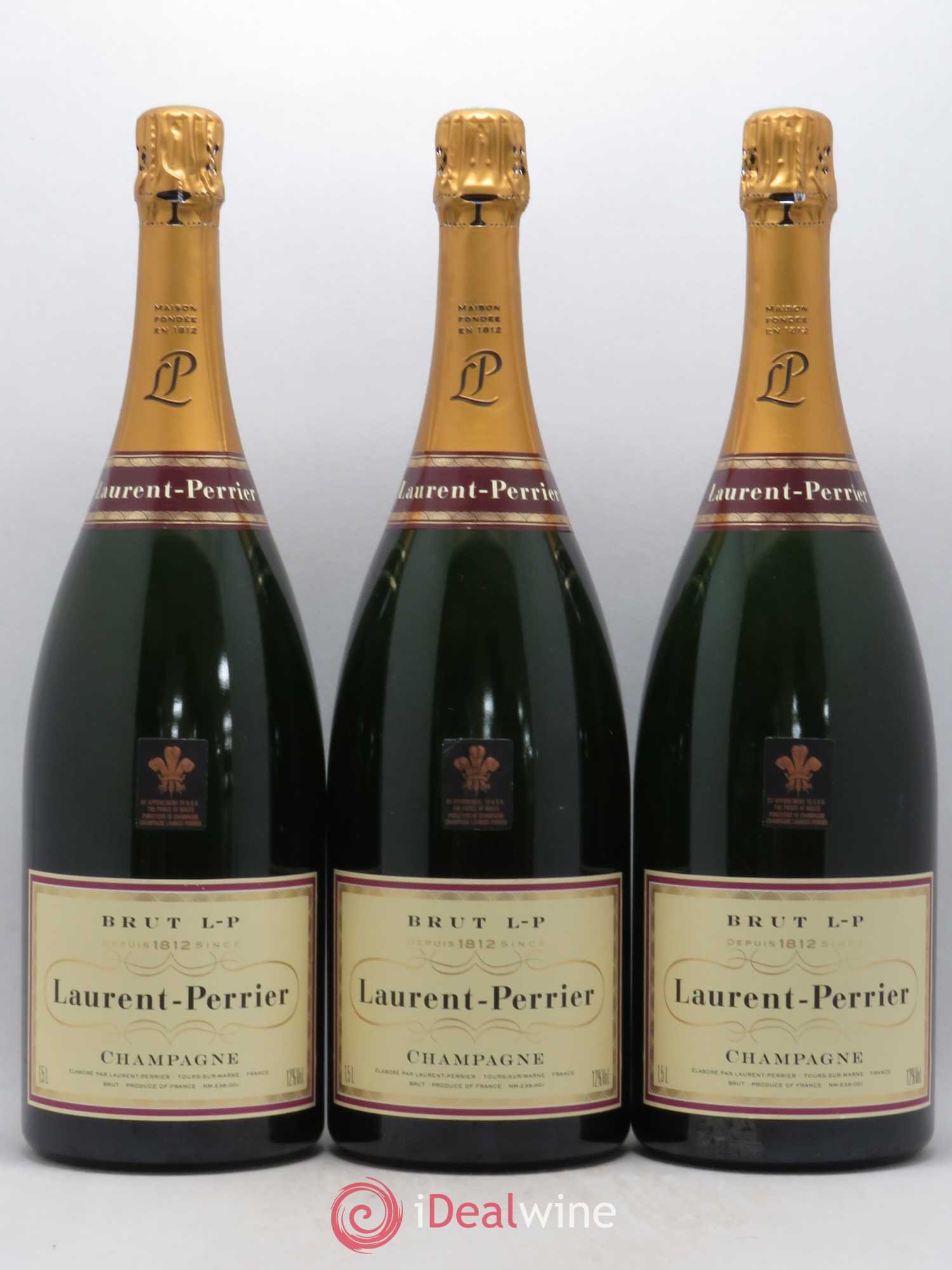 Champagne Brut Laurent Perrier - Posten von 3 Magnum - 0