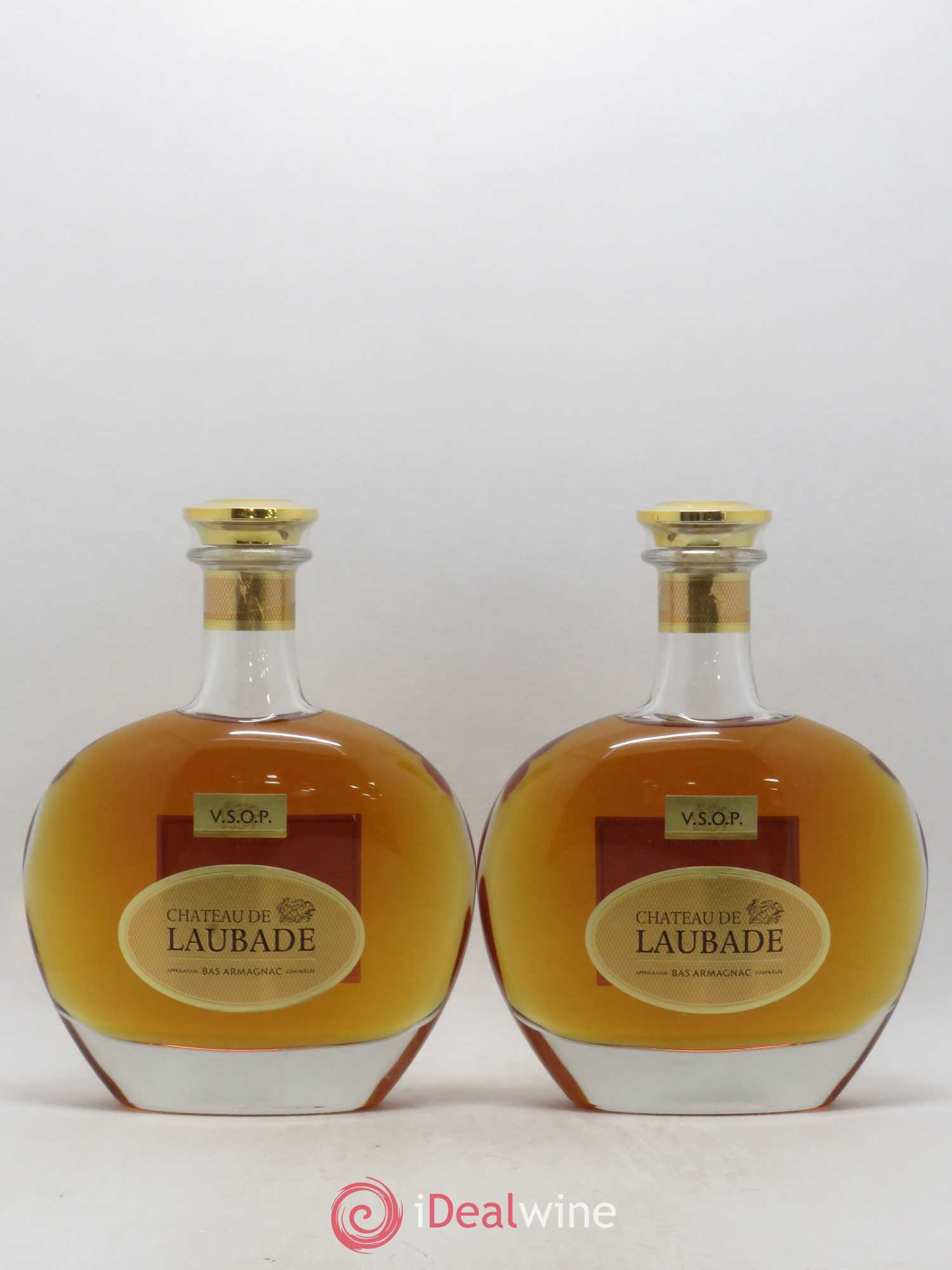 Bas-Armagnac Château de Laubade VSOP Promenade Dorée - Lot de 2 bouteilles - 0