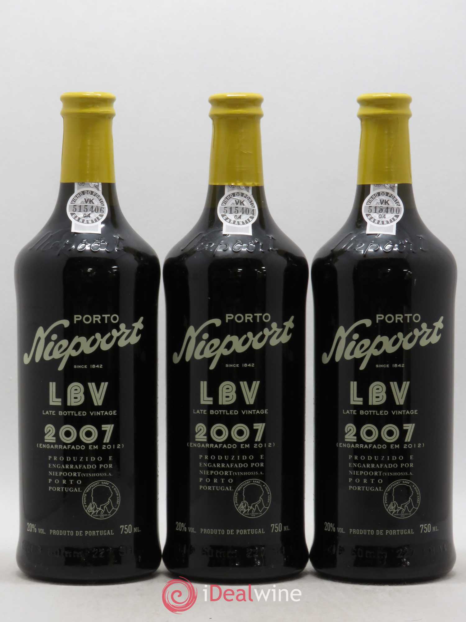 Porto Nieport LBV 2007 - Posten von 3 Flaschen - 0