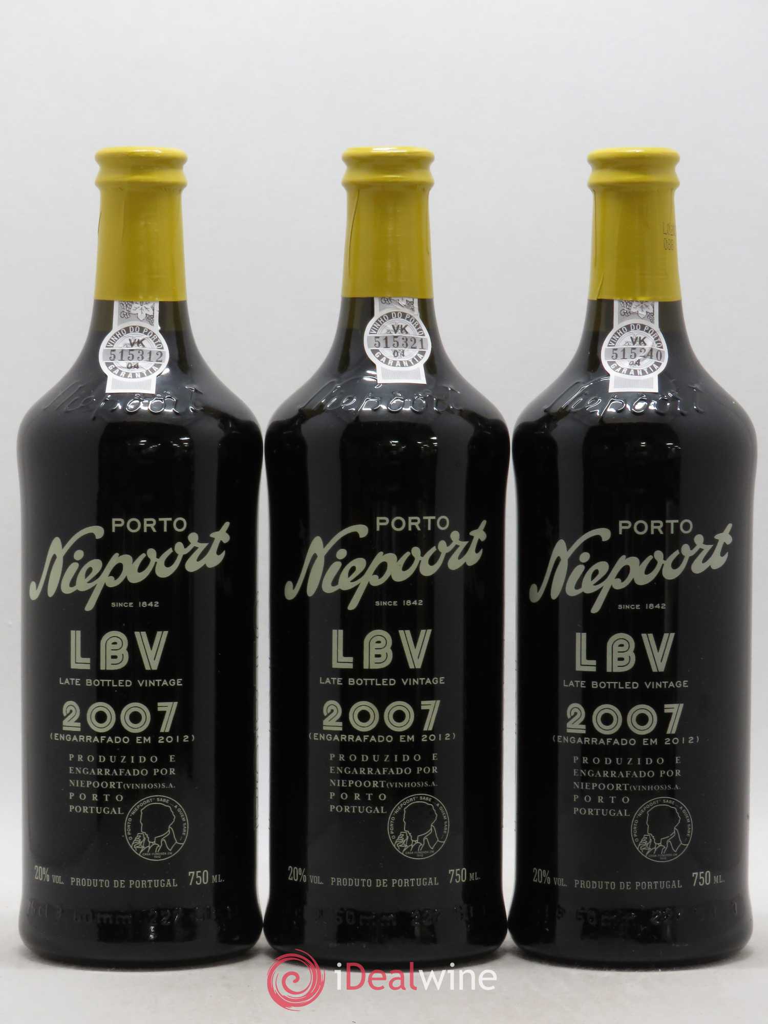Porto Nieport LBV 2007 - Posten von 3 Flaschen - 0