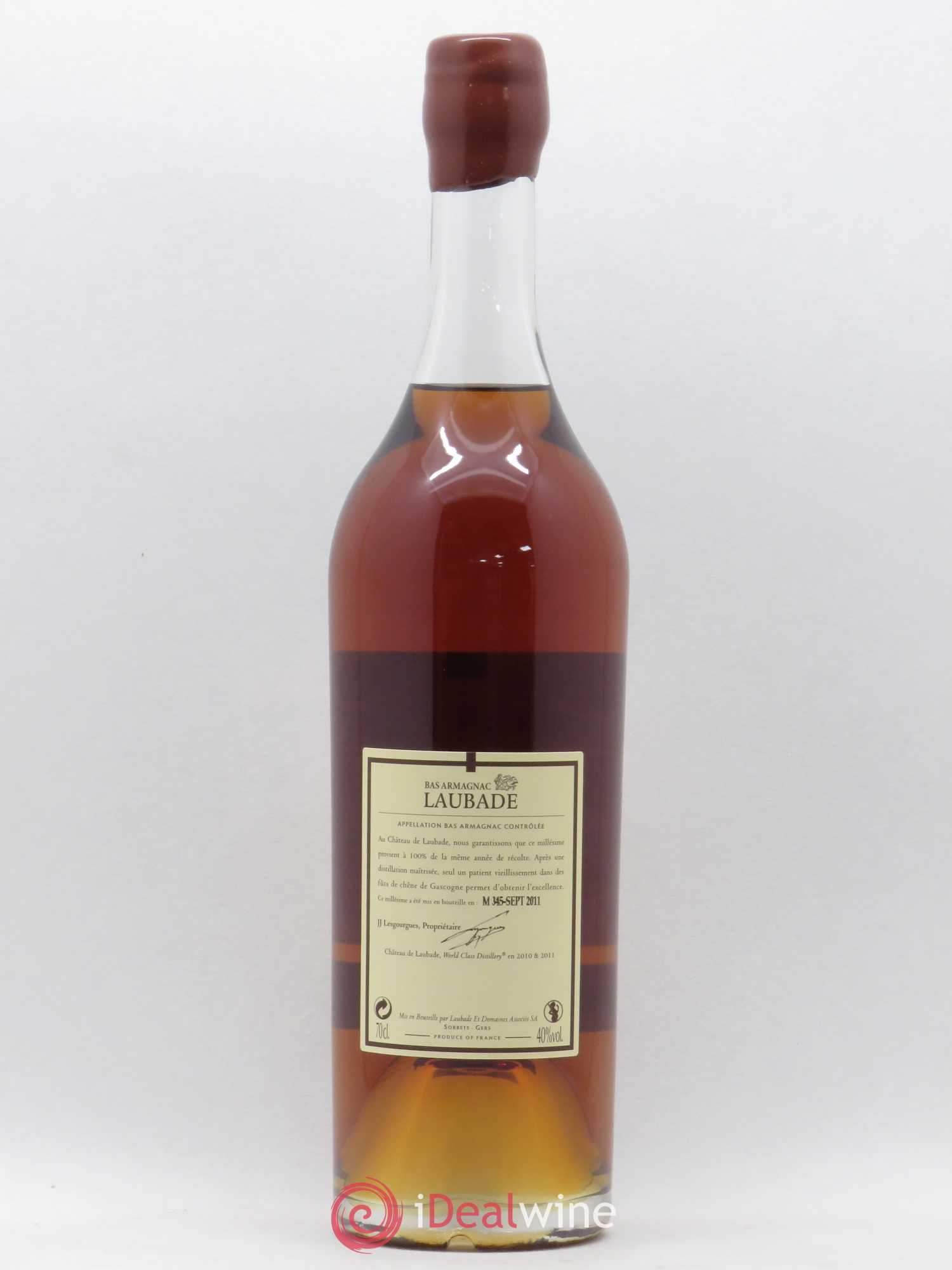 Bas-Armagnac Château de Laubade 1992 - Lot de 1 bouteille - 1