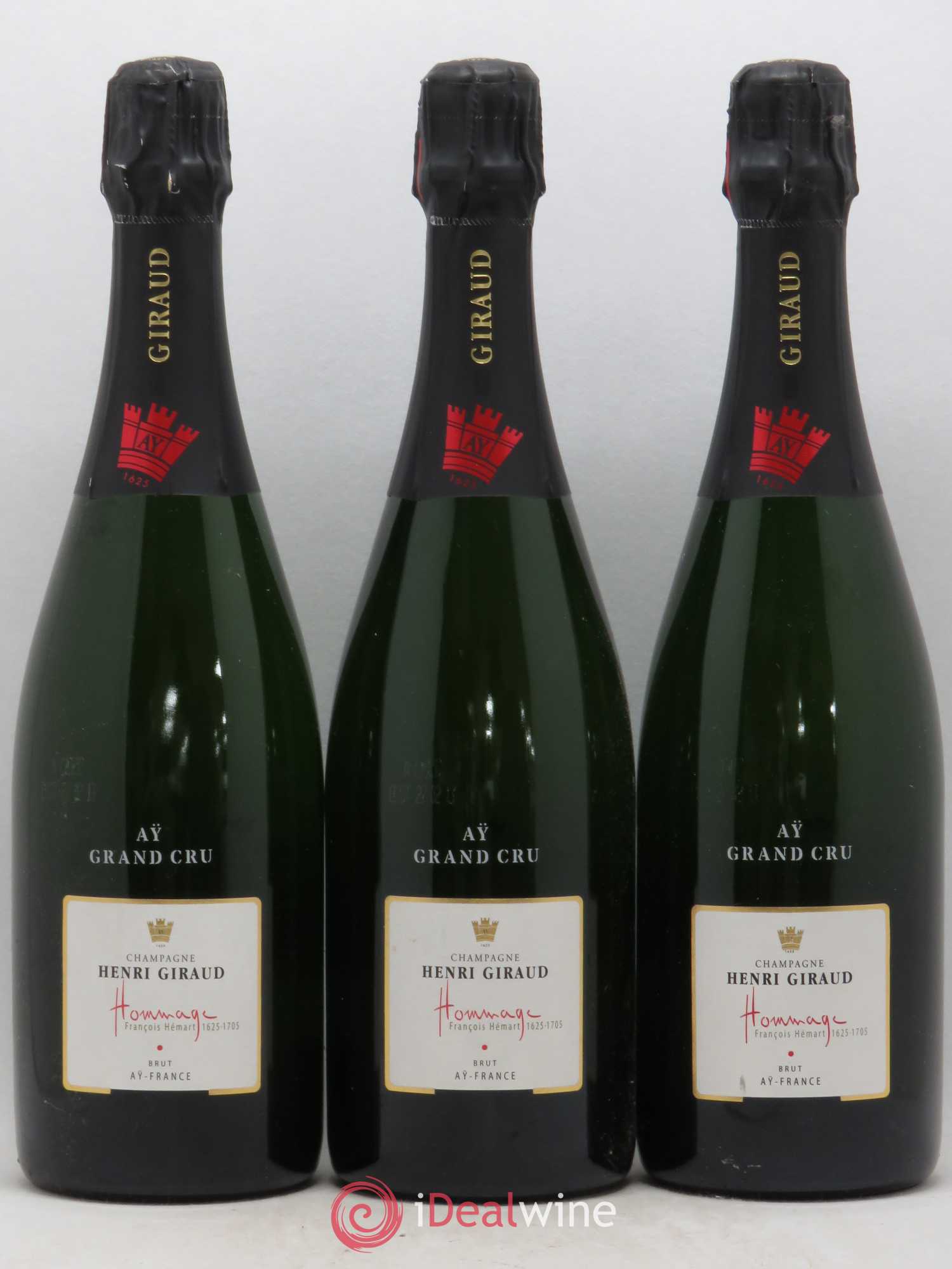 Champagne Grand Cru Hommage Henri Giraud - Posten von 3 Flaschen - 0