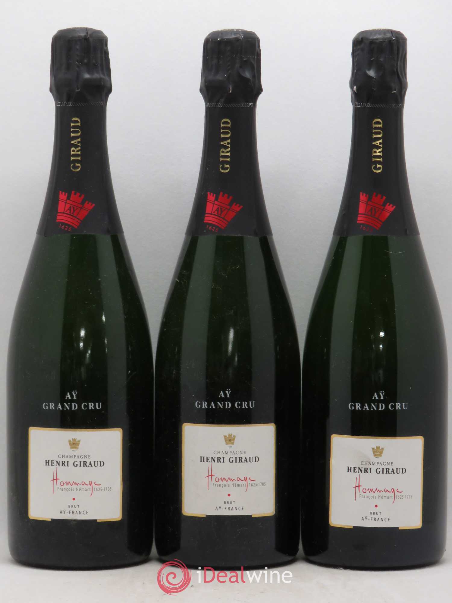 Champagne Grand Cru Hommage Henri Giraud - Posten von 3 Flaschen - 0