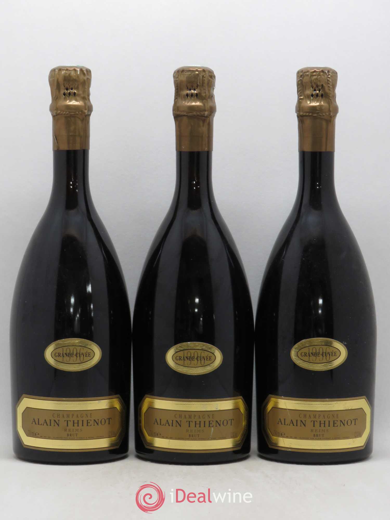 Champagne Grande Cuvée Alain Thiénot 1996 - Posten von 3 Flaschen - 0