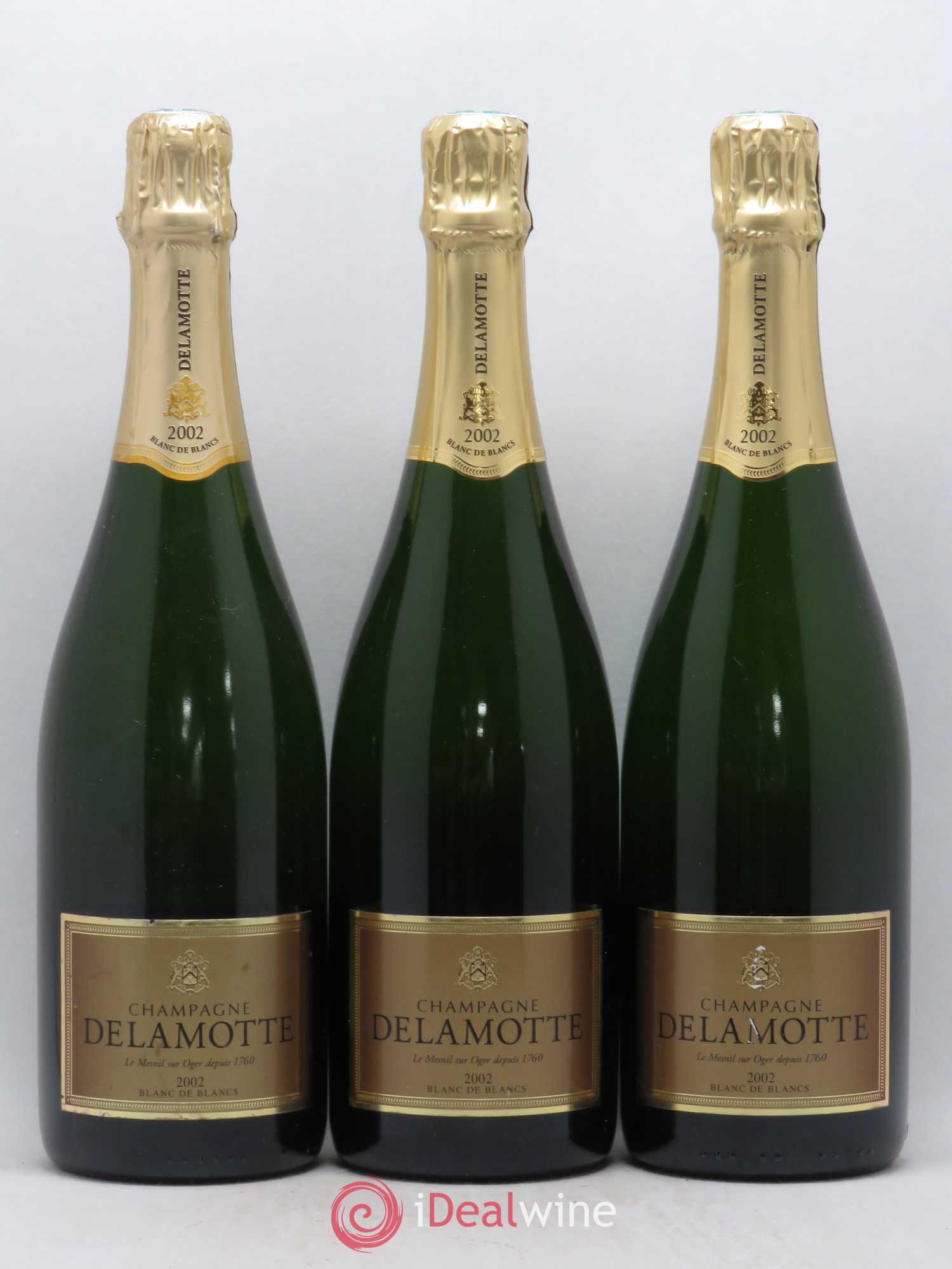 Champagne Blanc de Blancs Delamotte 2002 - Posten von 3 Flaschen - 0