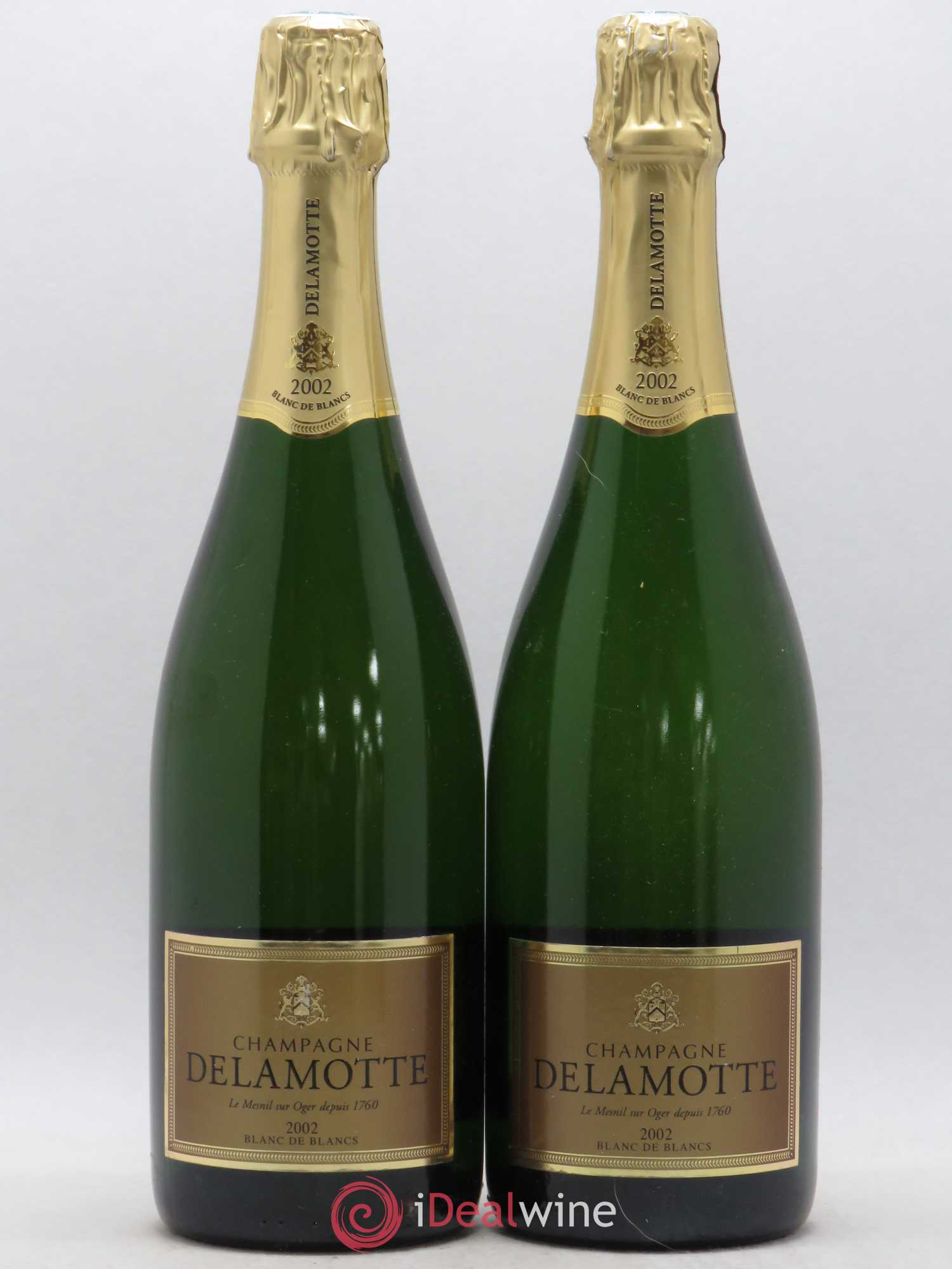 Champagne Blanc de Blancs Delamotte 2002 - Posten von 2 Flaschen - 0