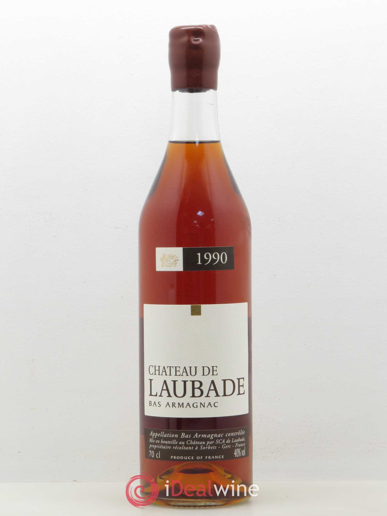 Bas-Armagnac Château de Laubade 1990 - Lot de 1 bouteille - 0