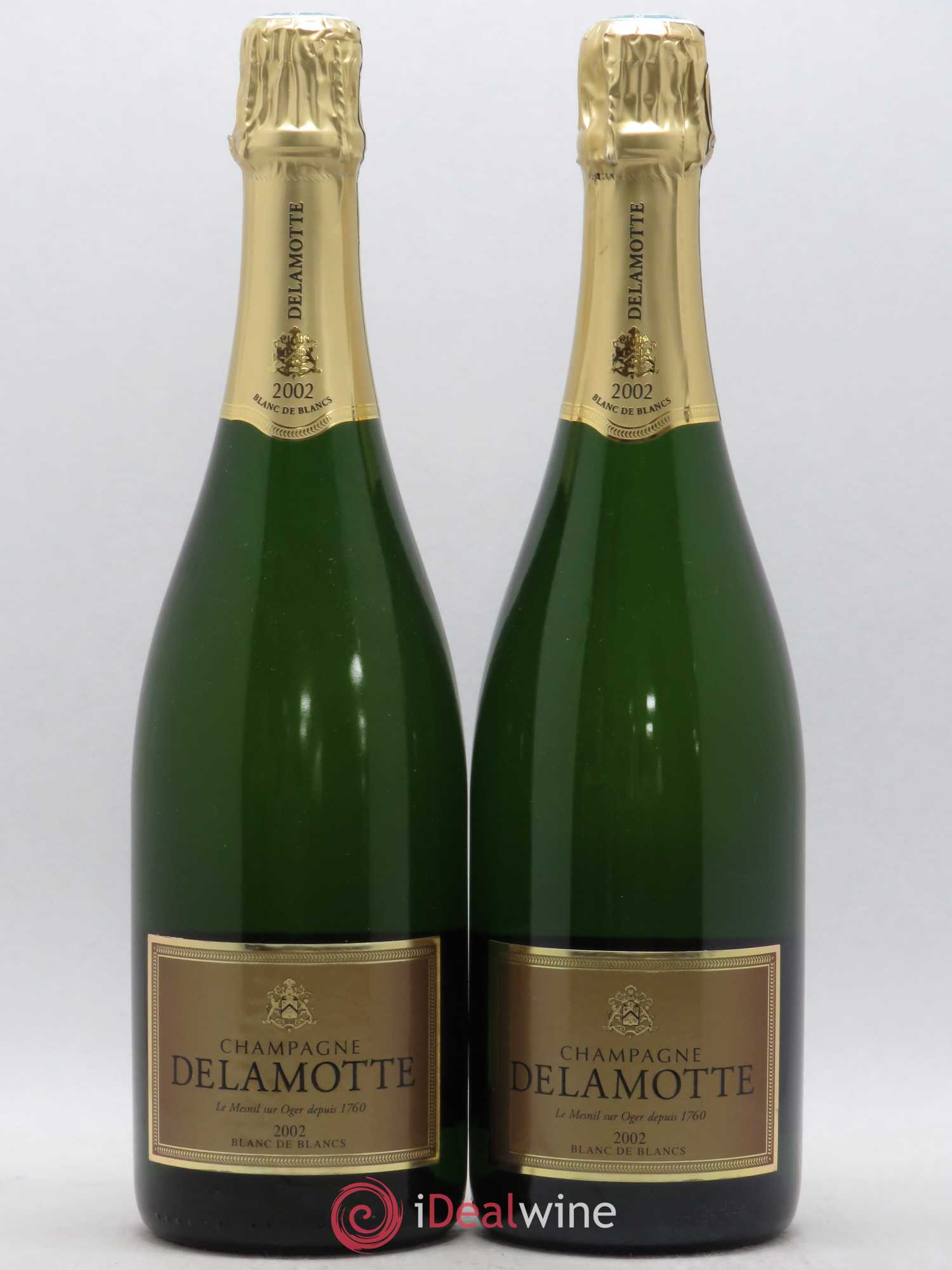 Champagne Blanc de Blancs Delamotte 2002 - Posten von 2 Flaschen - 0