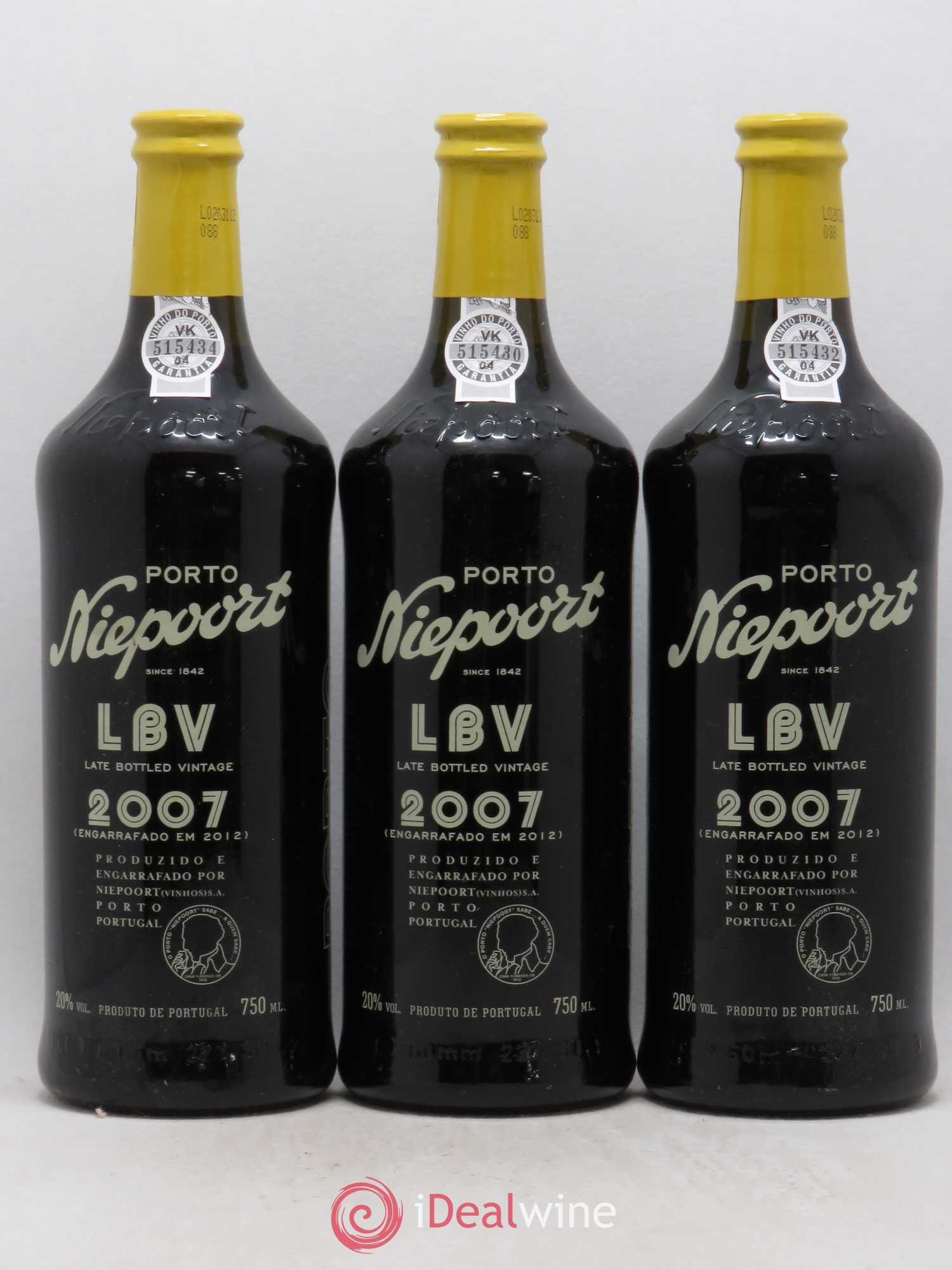 Porto Nieport LBV 2007 - Posten von 3 Flaschen - 0