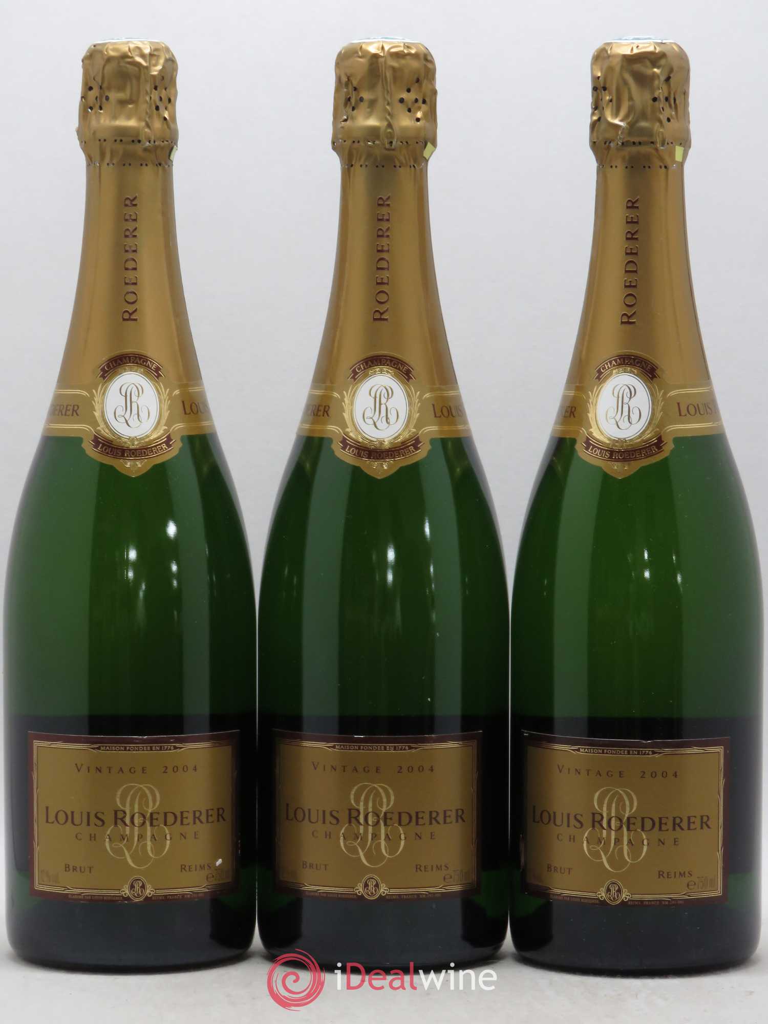 Millésimé Brut Louis Roederer 2004 - Lot de 3 bouteilles - 0