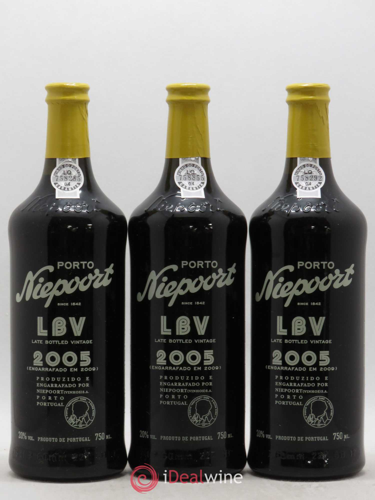 Porto Nieport LBV 2005 - Posten von 3 Flaschen - 0