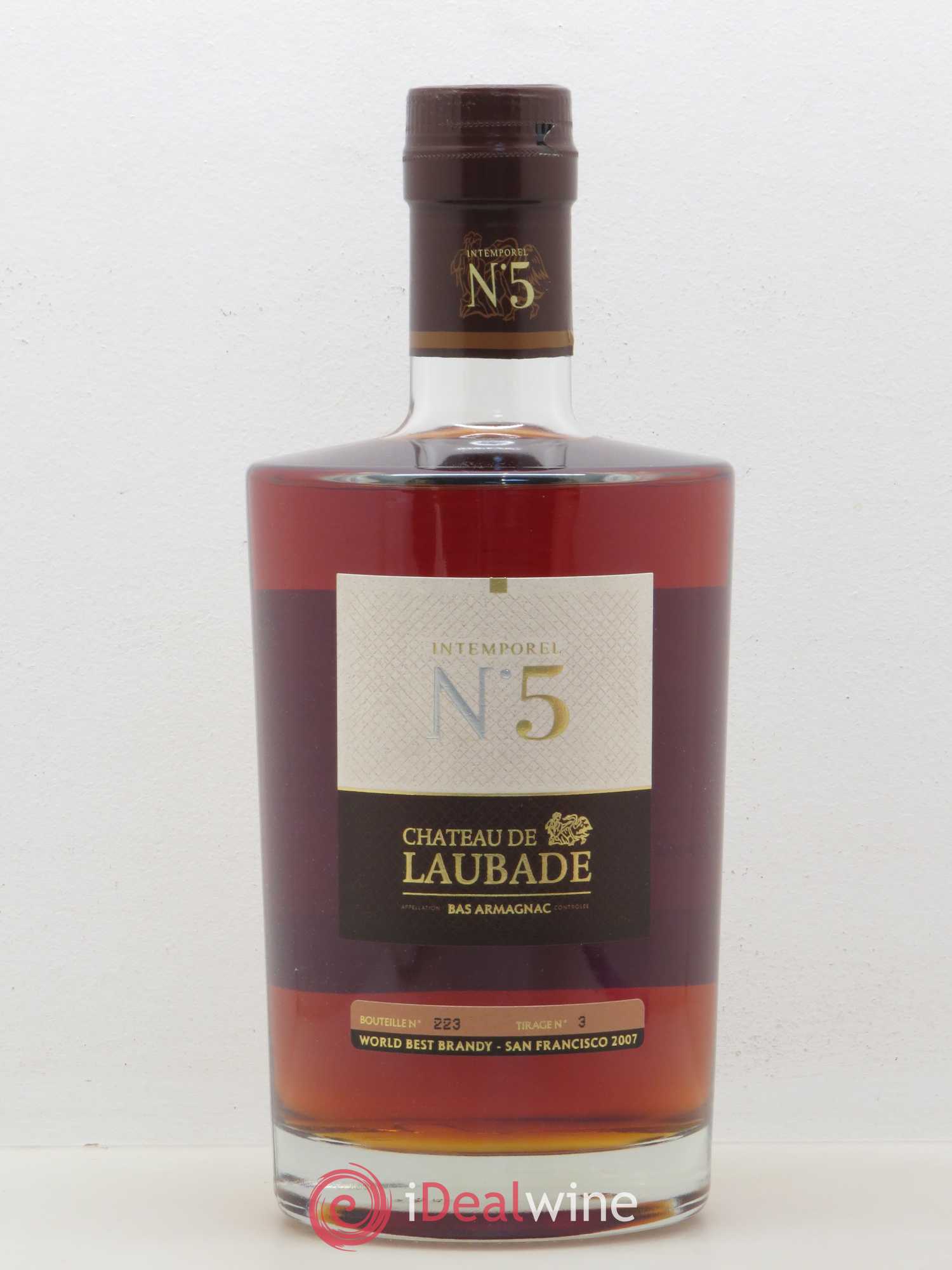 Bas-Armagnac Château de Laubade Intemporel numéro 5 - Posten von 1 Flasche - 0