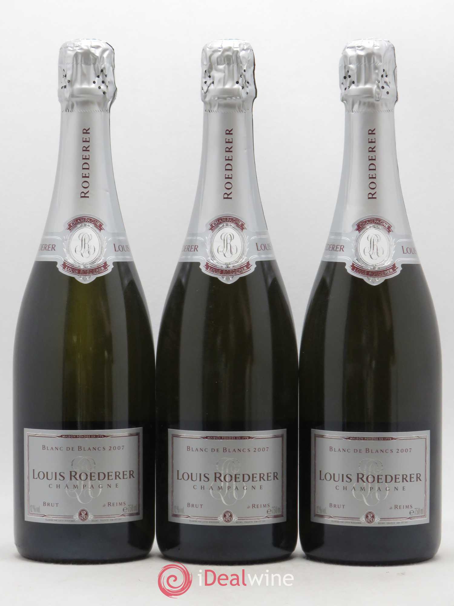 Blanc de Blancs Brut Louis Roederer 2007 - Lot de 3 bouteilles - 0