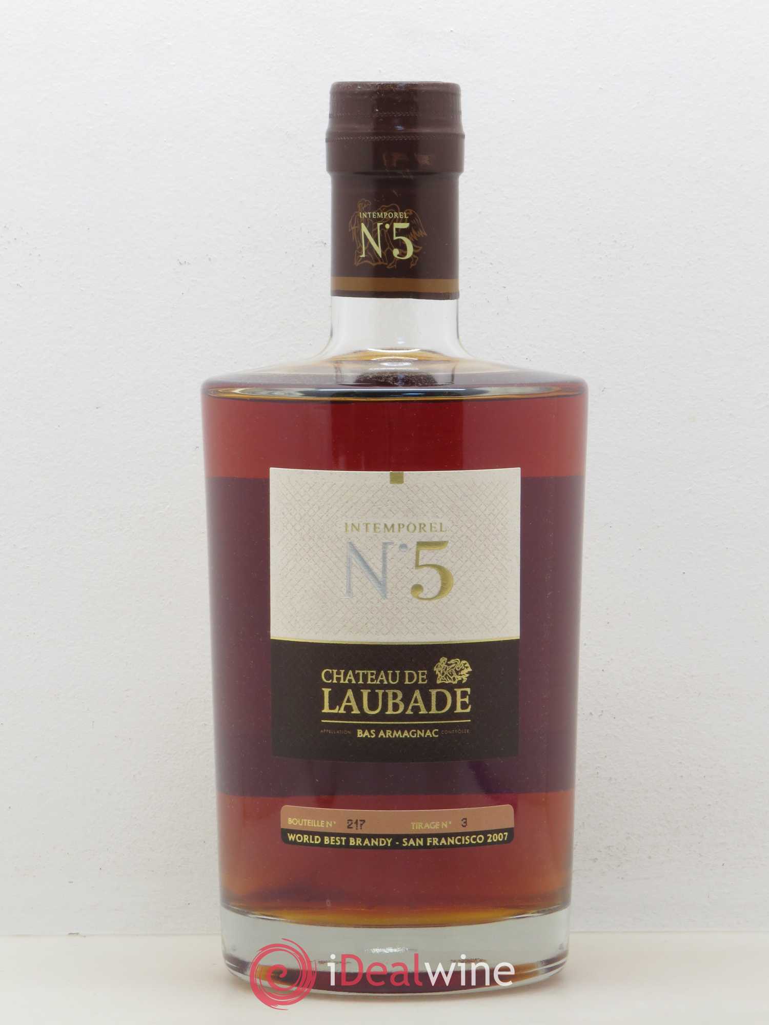 Bas-Armagnac Château de Laubade Intemporel numéro 5 - Posten von 1 Flasche - 0