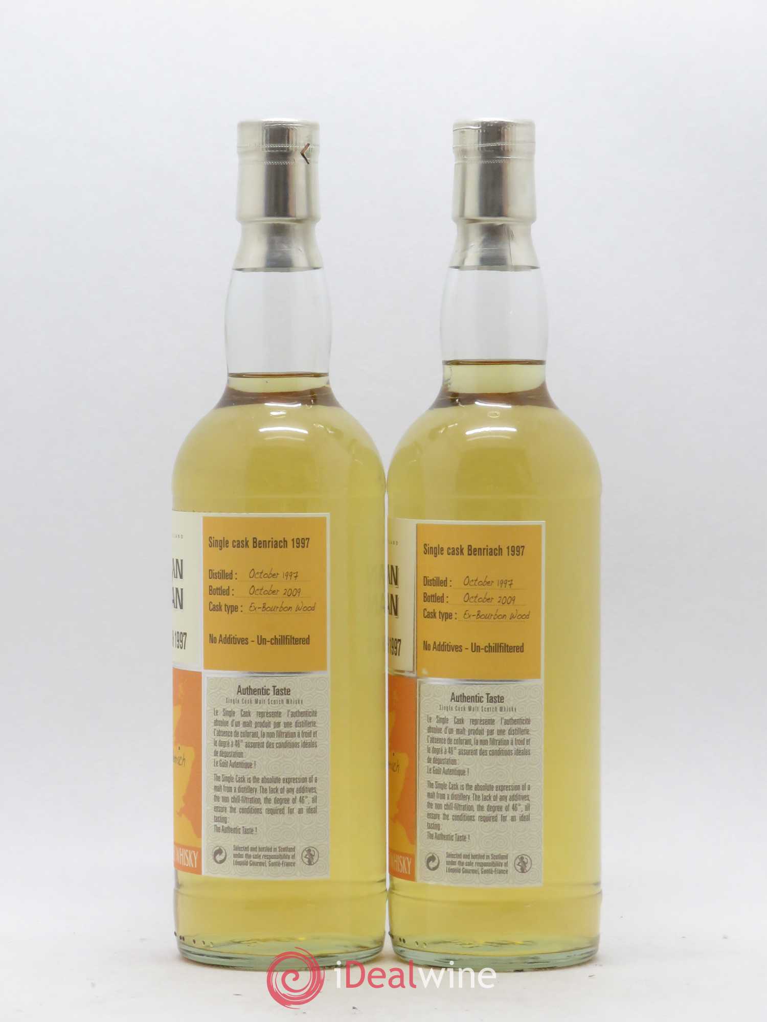 Whisky BENRIACH EILAN GILLAN Single Cask 1997 - Posten von 2 Flaschen - 1