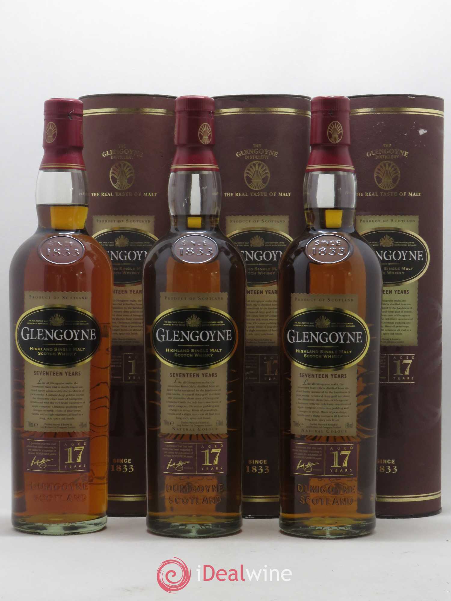 Whisky GLENGOYNE Single Malt 17 ans - Lot de 3 bouteilles - 1