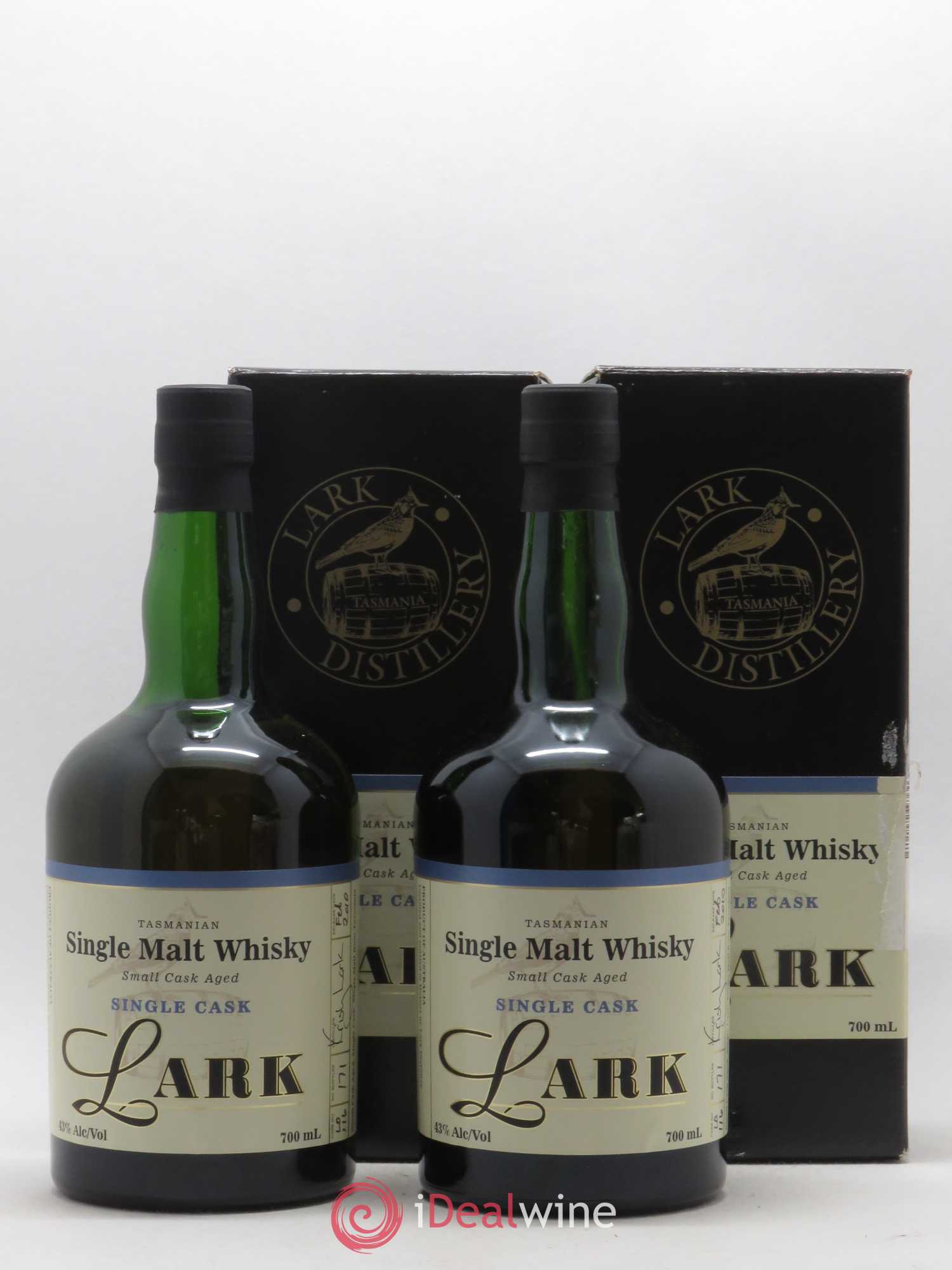 Whisky Lark Single Malt Whisky Tasmania Single Cask N°171 - Posten von 2 Flaschen - 1