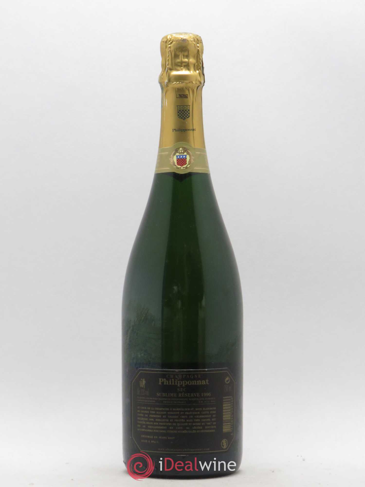 Champagne Philipponat Sublime Reserve 1996 - Lot de 1 bouteille - 1