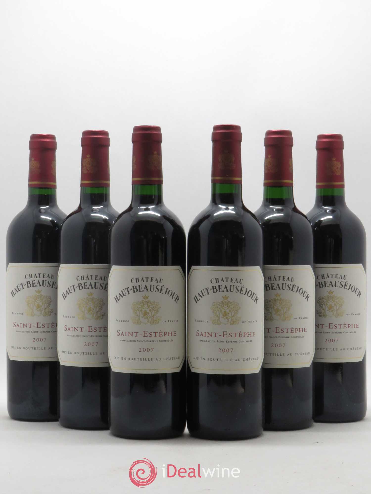 Château Haut Beauséjour Cru Bourgeois 2007 - Lot de 6 bouteilles - 0