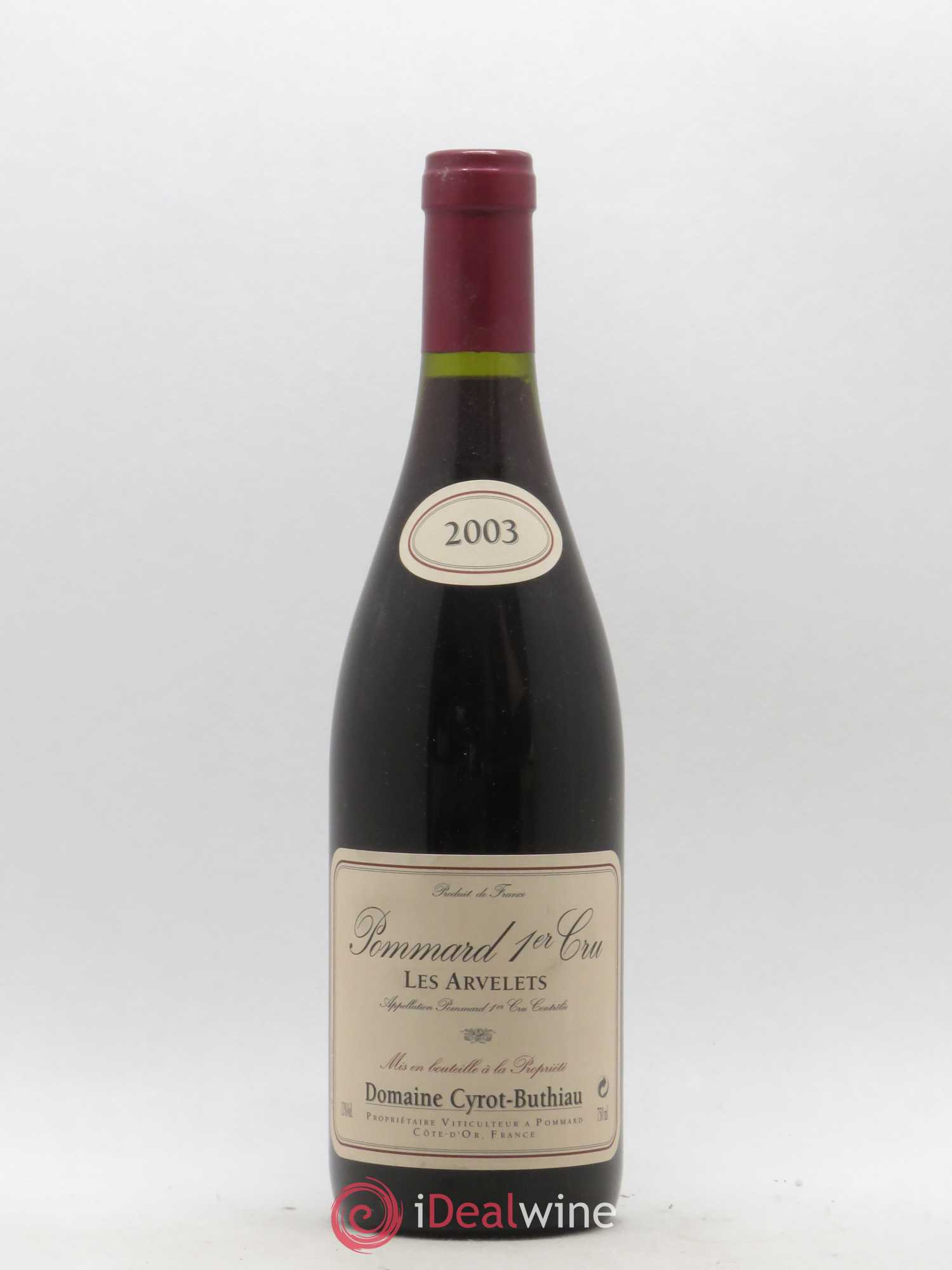 Pommard 1er Cru Les Arvelets Domaine Cyrot Buthiau 2003 - Posten von 1 Flasche - 0