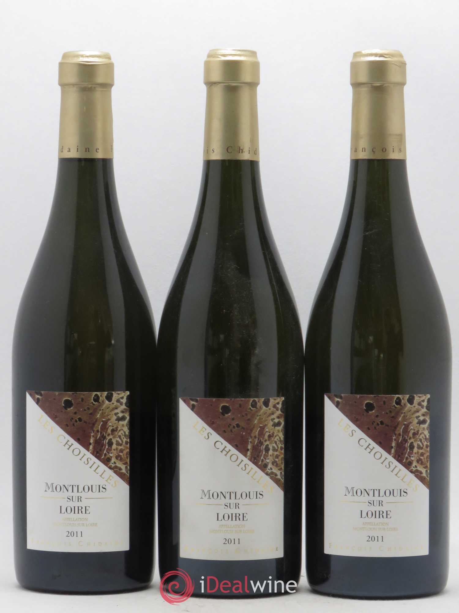 Montlouis-sur-Loire Les Choisilles François Chidaine 2011 - Lot de 3 bouteilles - 0