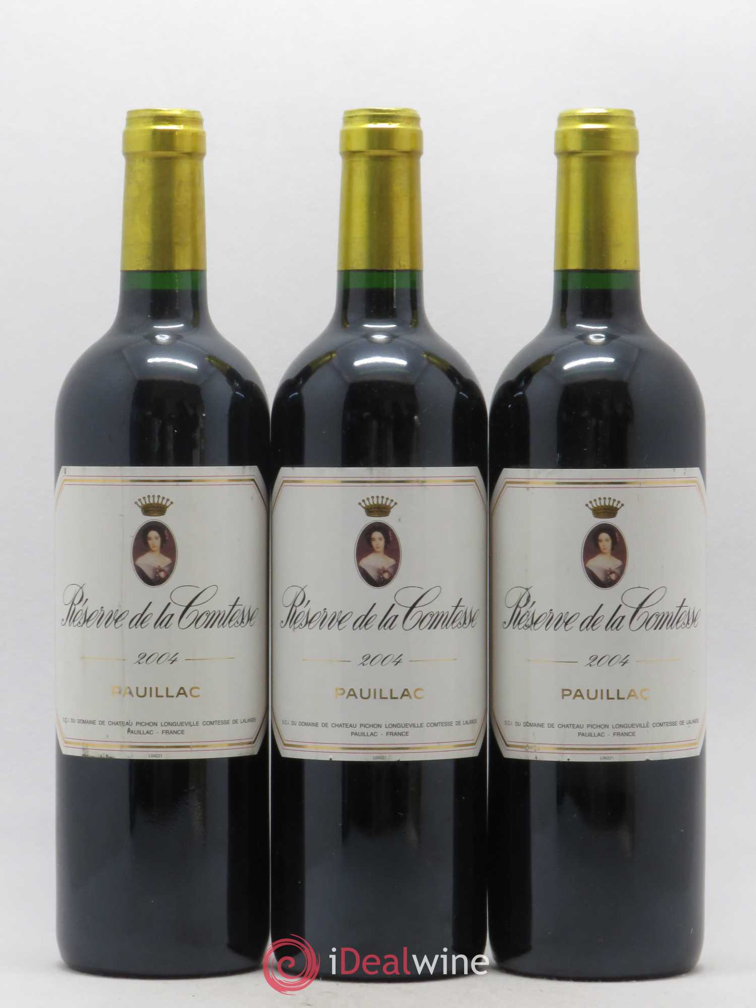 Réserve de la Comtesse Second Vin 2004 - Lot de 3 bouteilles - 0