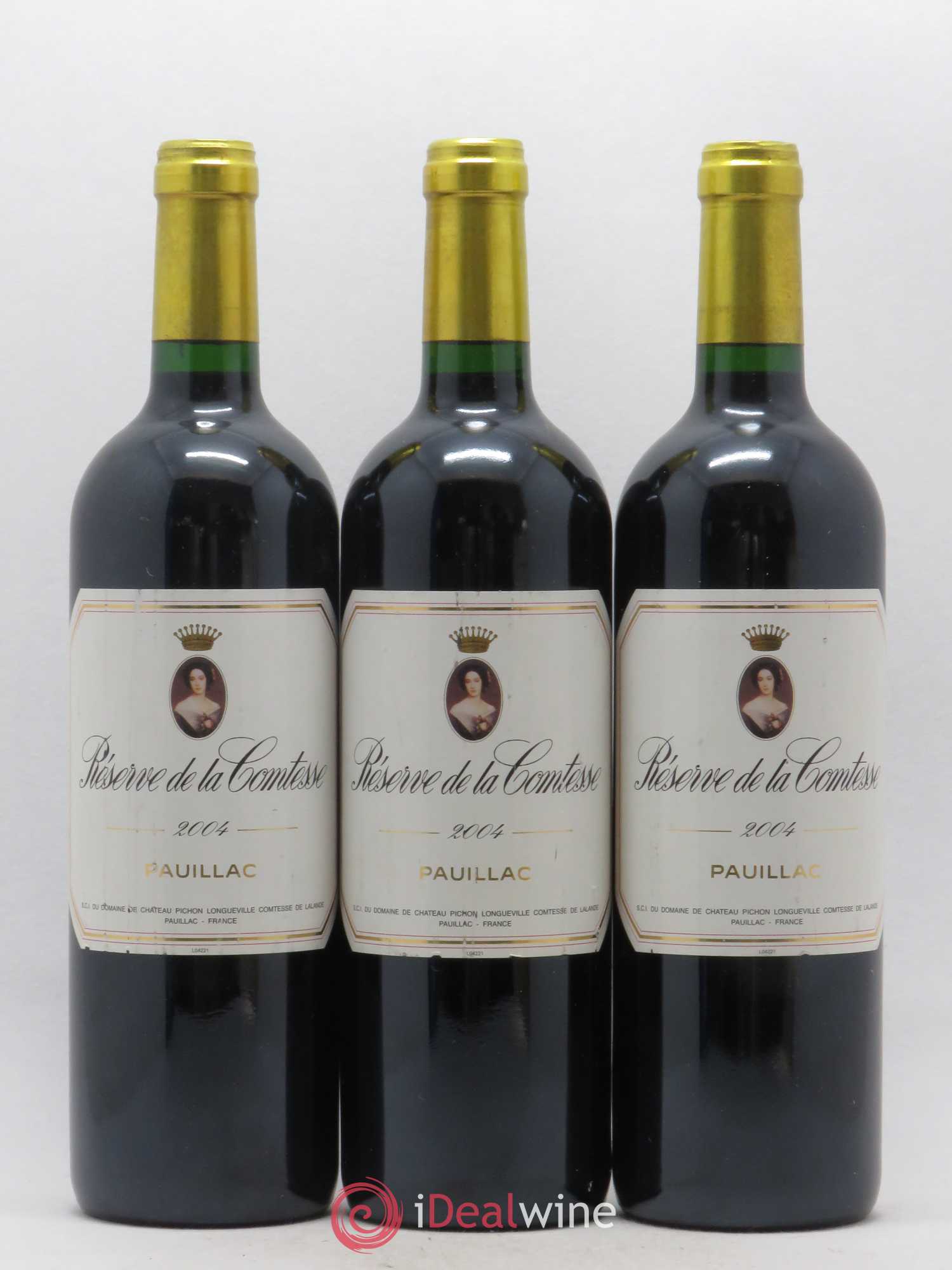 Réserve de la Comtesse Second Vin 2004 - Lot de 3 bouteilles - 0