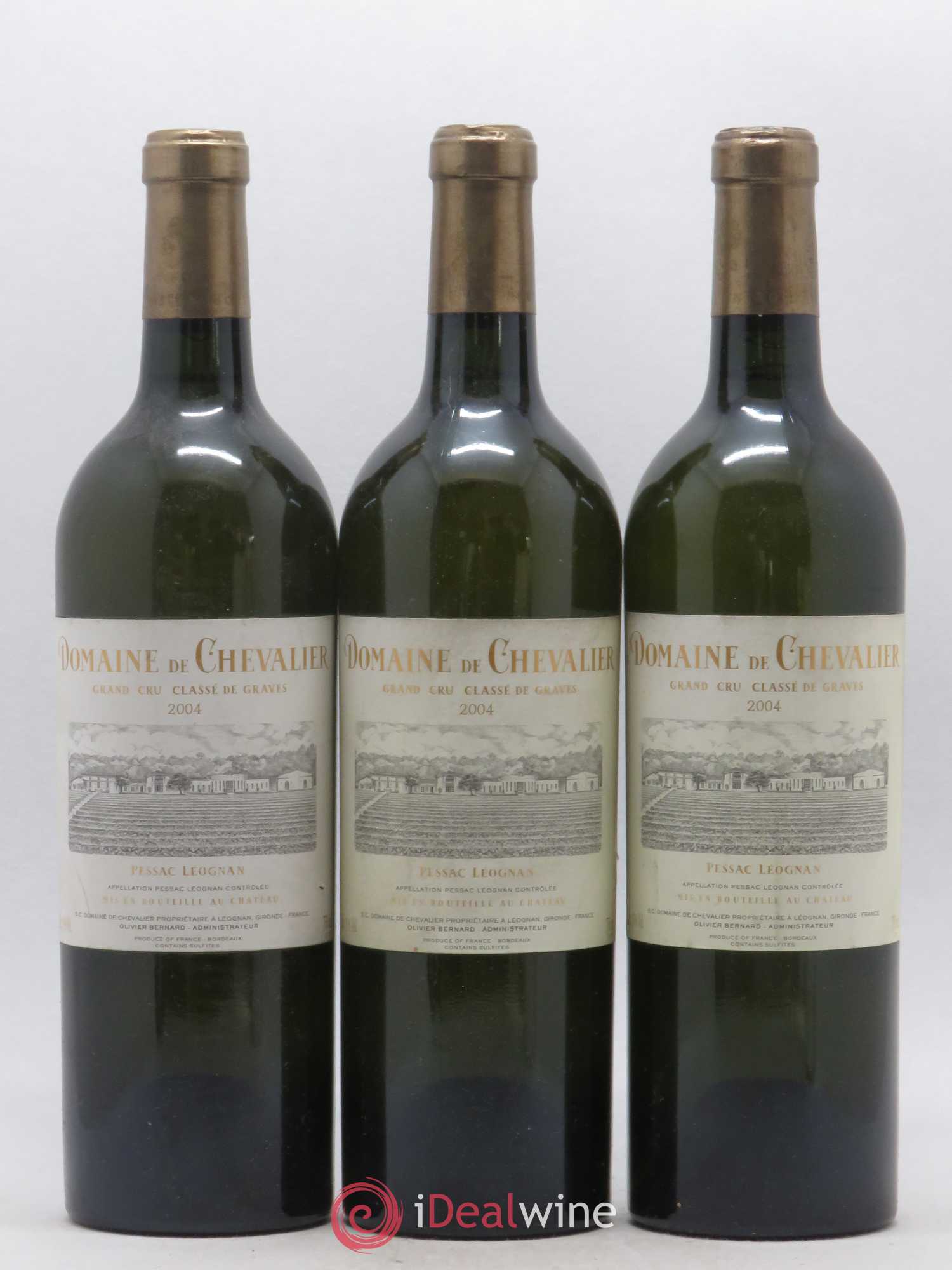 Domaine de Chevalier Cru Classé de Graves 2004 - Lot de 3 bouteilles - 0