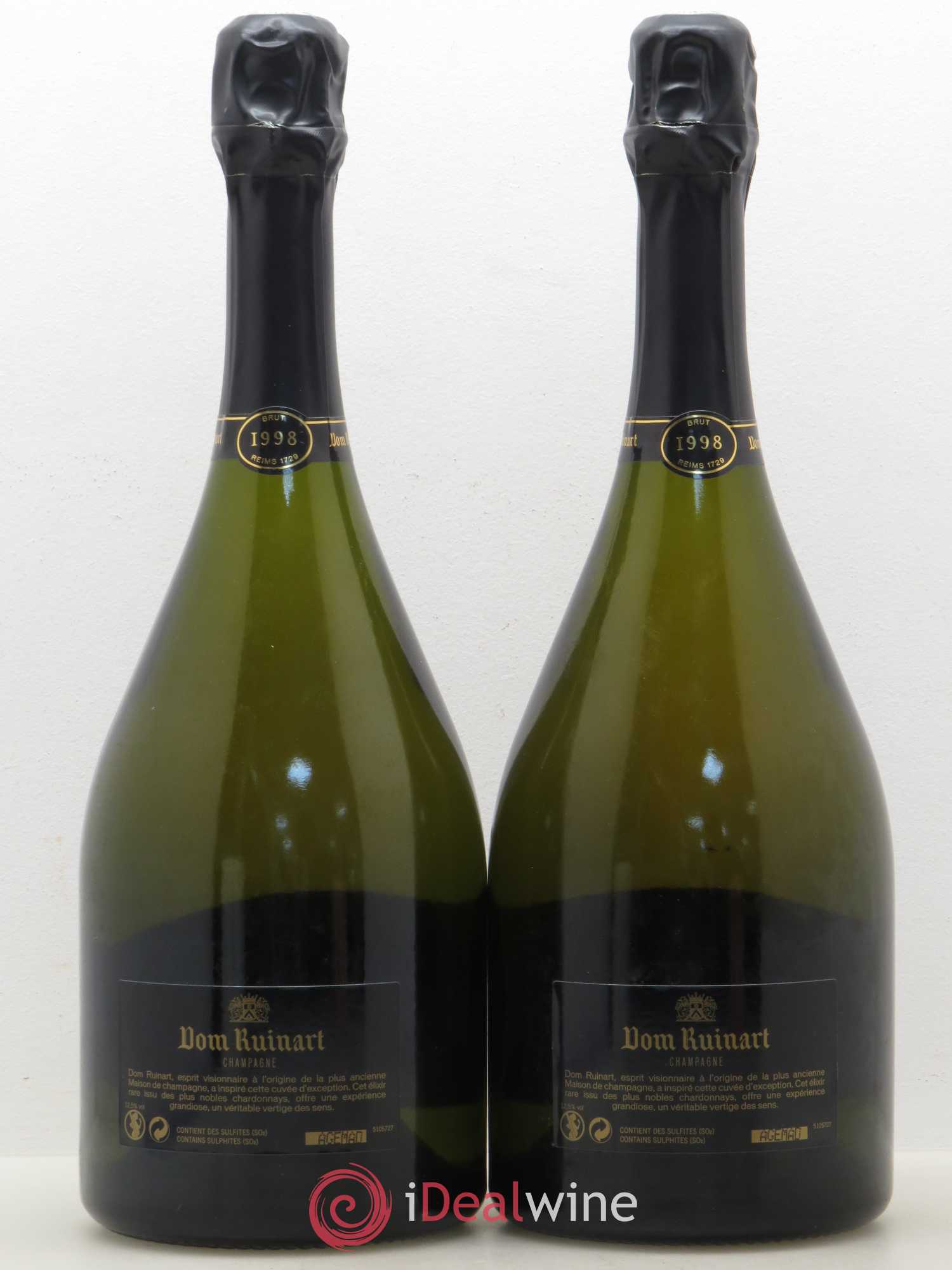 Dom Ruinart Brut Ruinart 1998 - Lot of 2 bottles - 1