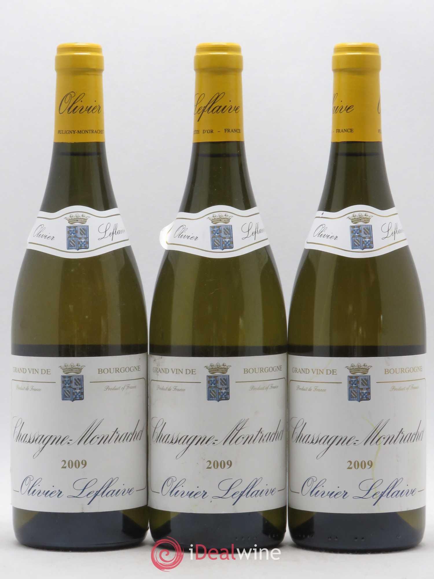 Chassagne-Montrachet Olivier Leflaive 2009 - Lot de 3 bouteilles - 0
