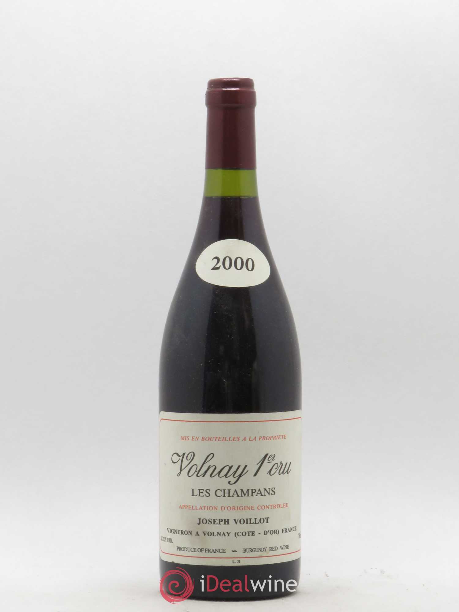 Volnay 1er Cru les Champans Joseph Voillot (Domaine) 2000 - Lot de 1 bouteille - 0