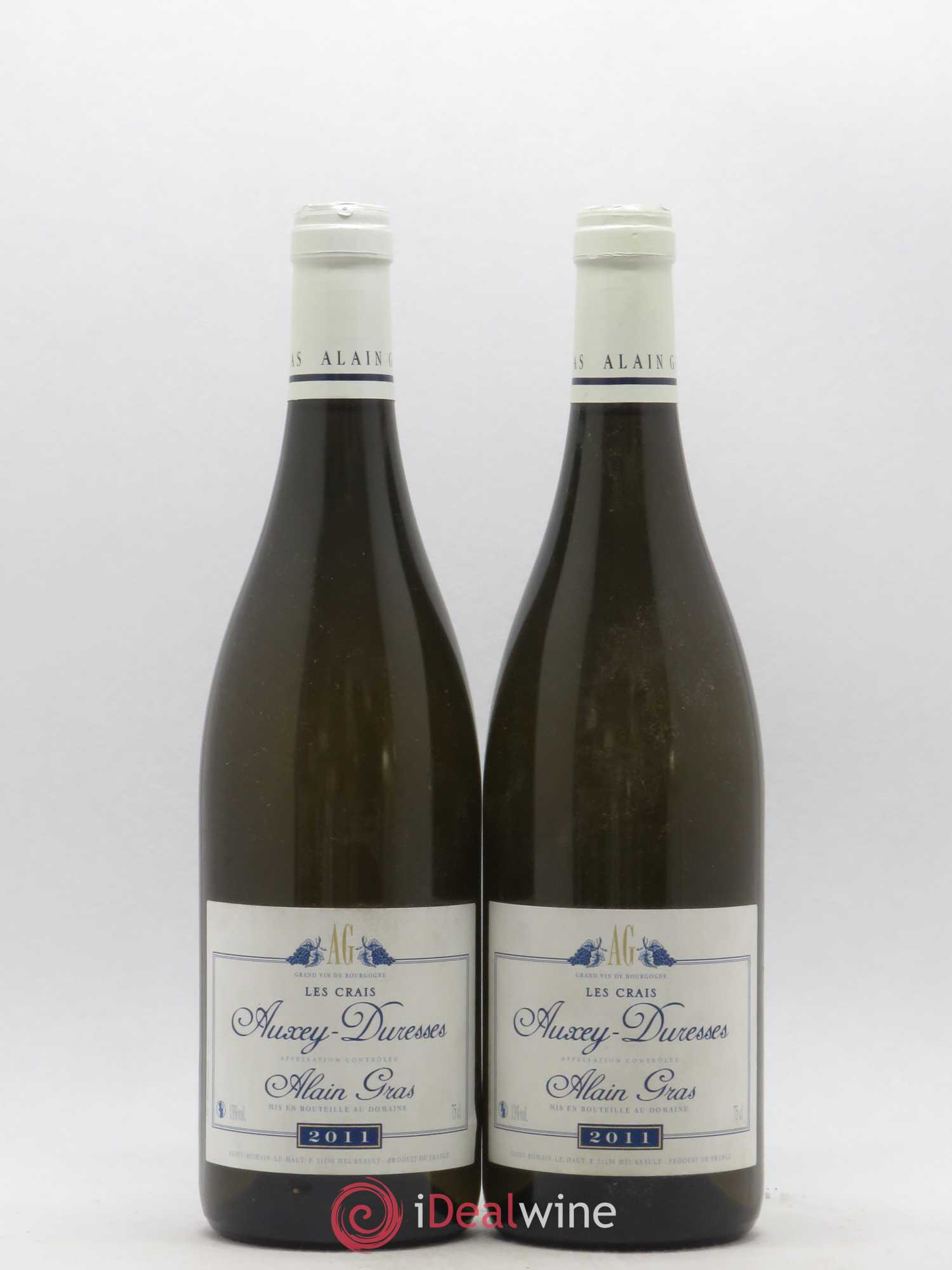 Auxey-Duresses Les Crais Alain Gras 2011 - Lot de 2 bouteilles - 0