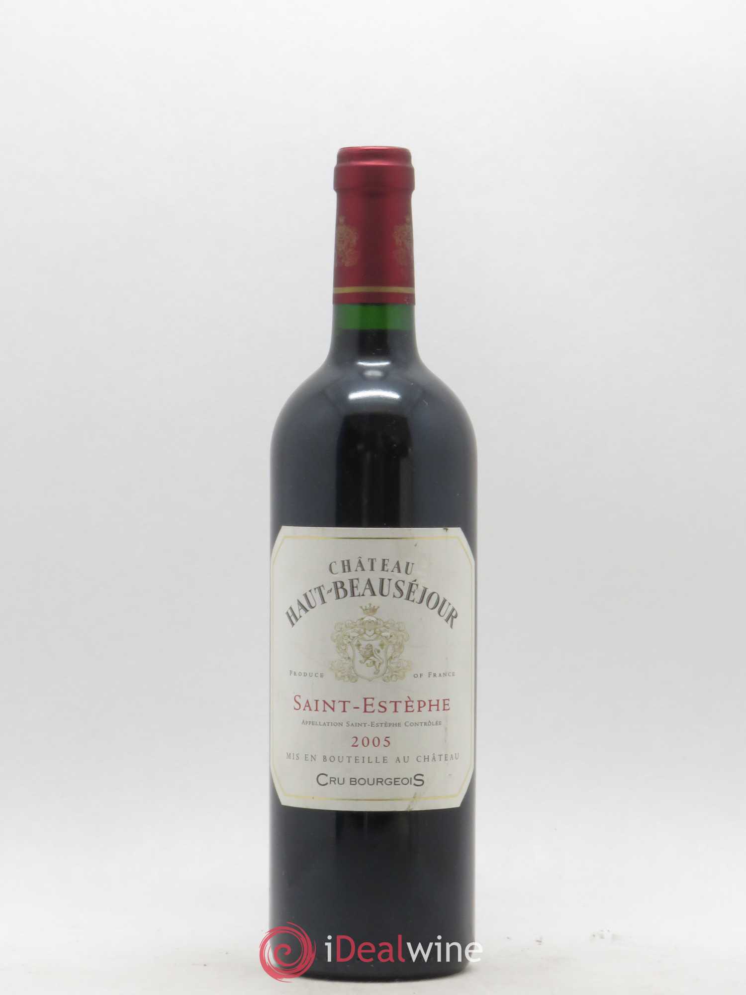 Château Haut Beauséjour Cru Bourgeois 2005 - Lot de 1 bouteille - 0