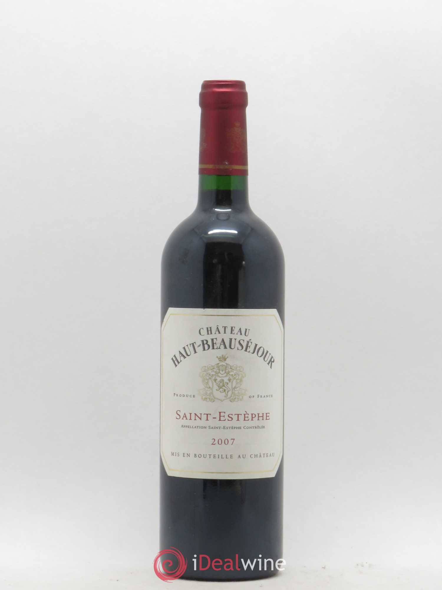 Château Haut Beauséjour Cru Bourgeois 2007 - Lot de 1 bouteille - 0