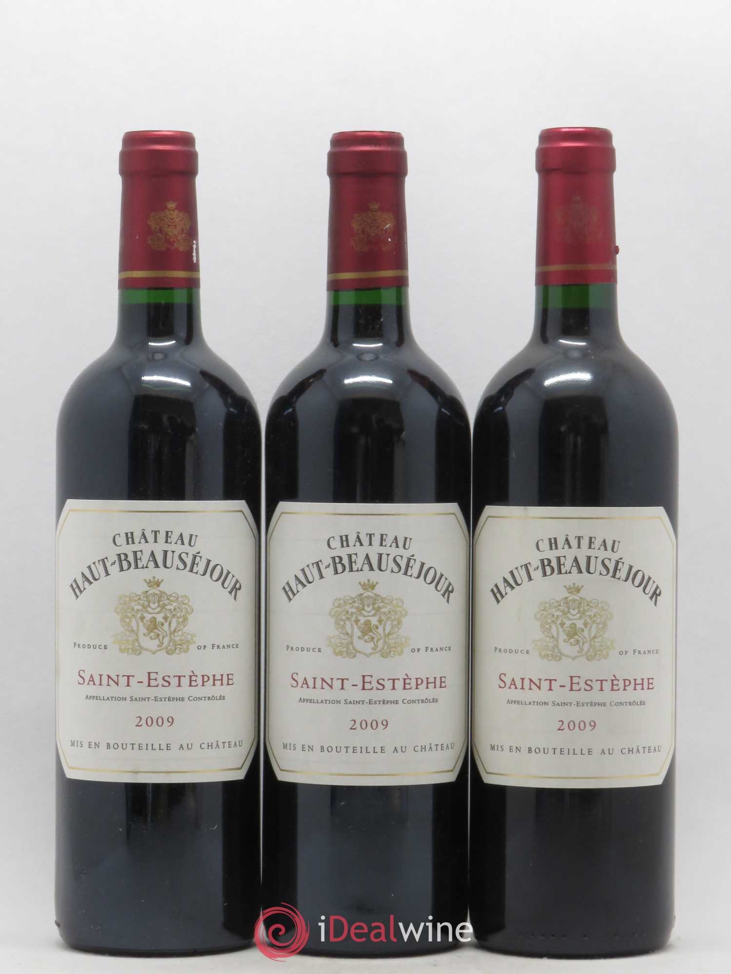Château Haut Beauséjour Cru Bourgeois 2009 - Lot de 3 bouteilles - 0