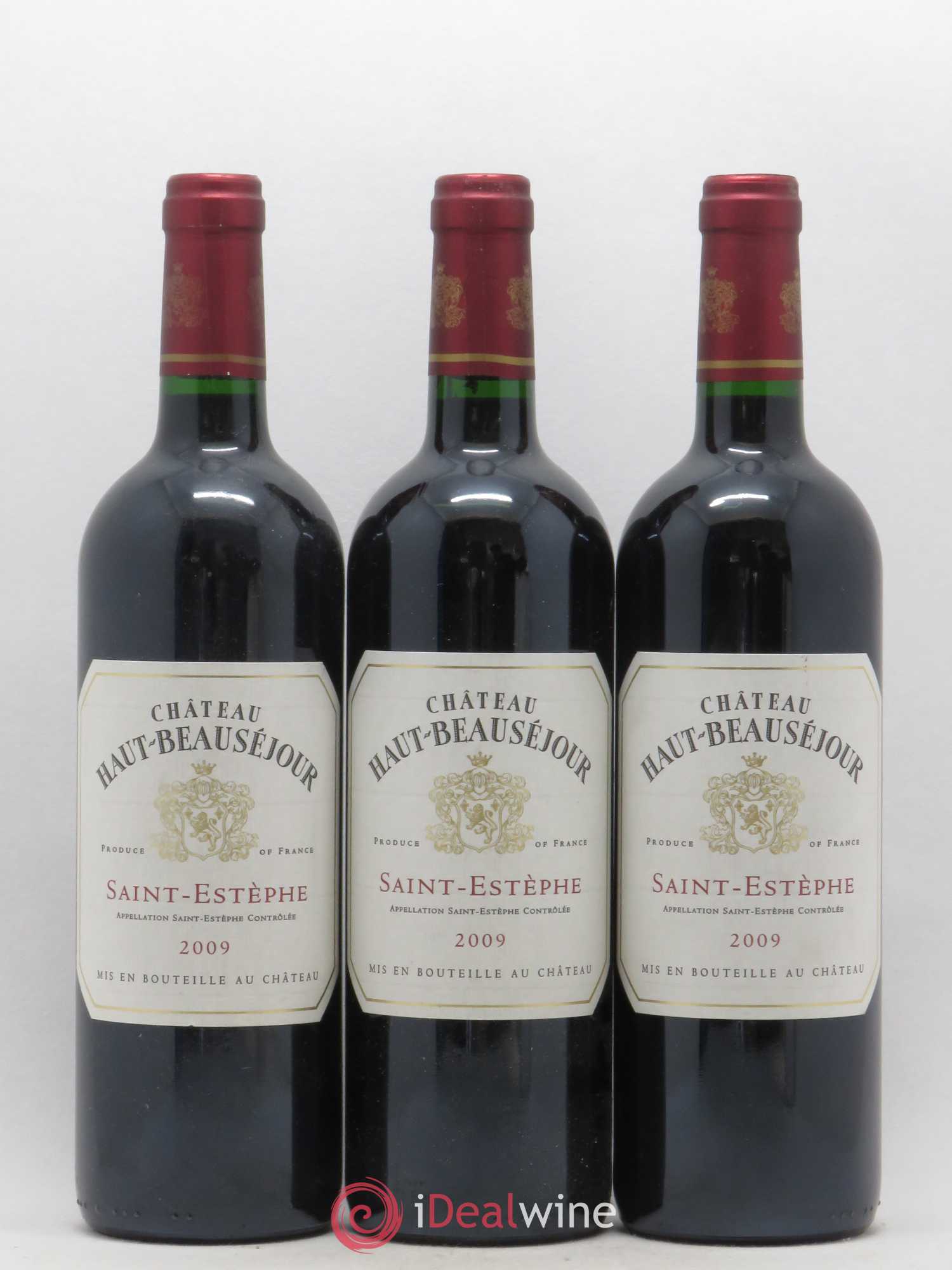 Château Haut Beauséjour Cru Bourgeois 2009 - Lot de 3 bouteilles - 0