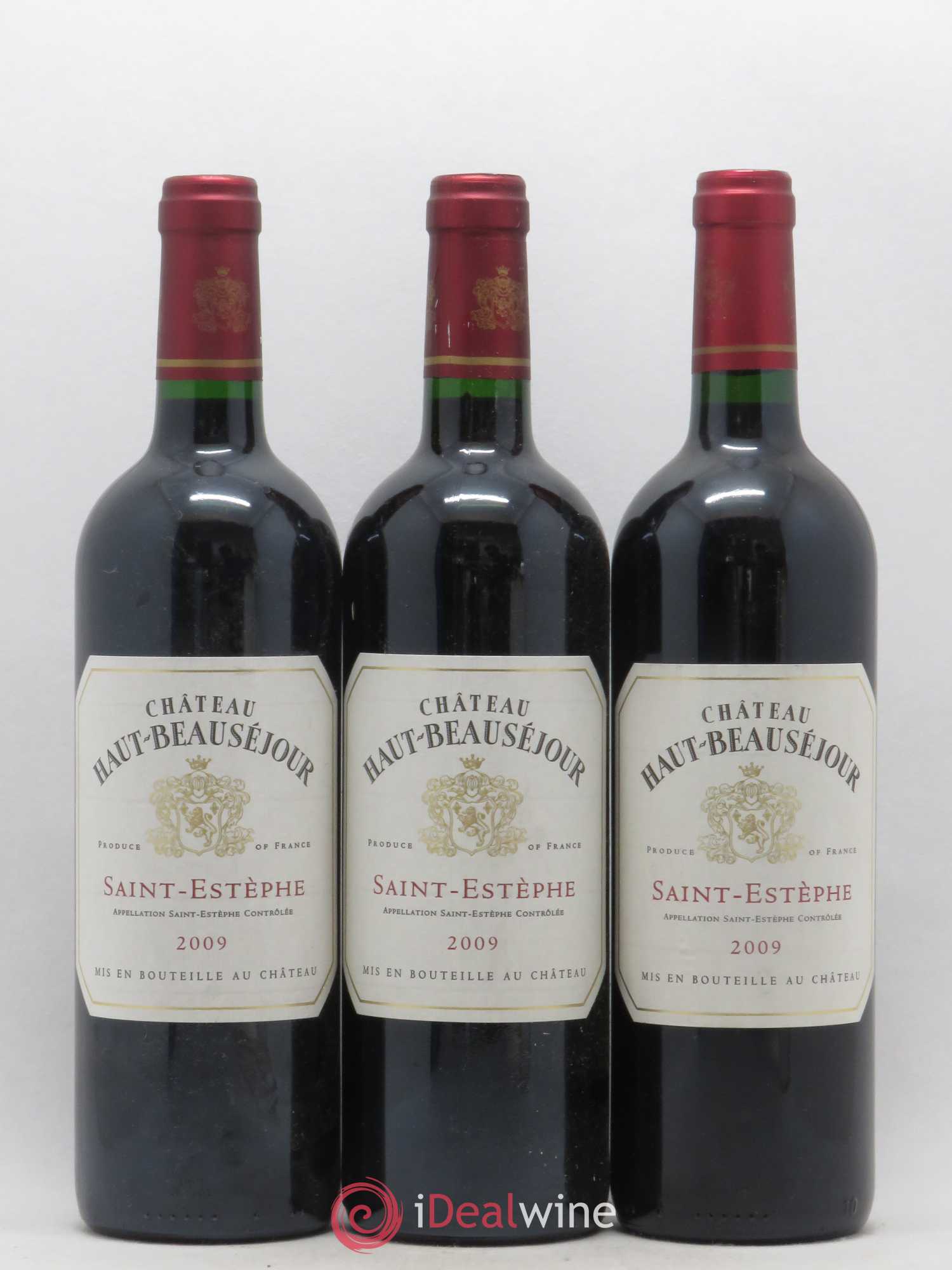 Château Haut Beauséjour Cru Bourgeois 2009 - Lot de 3 bouteilles - 0