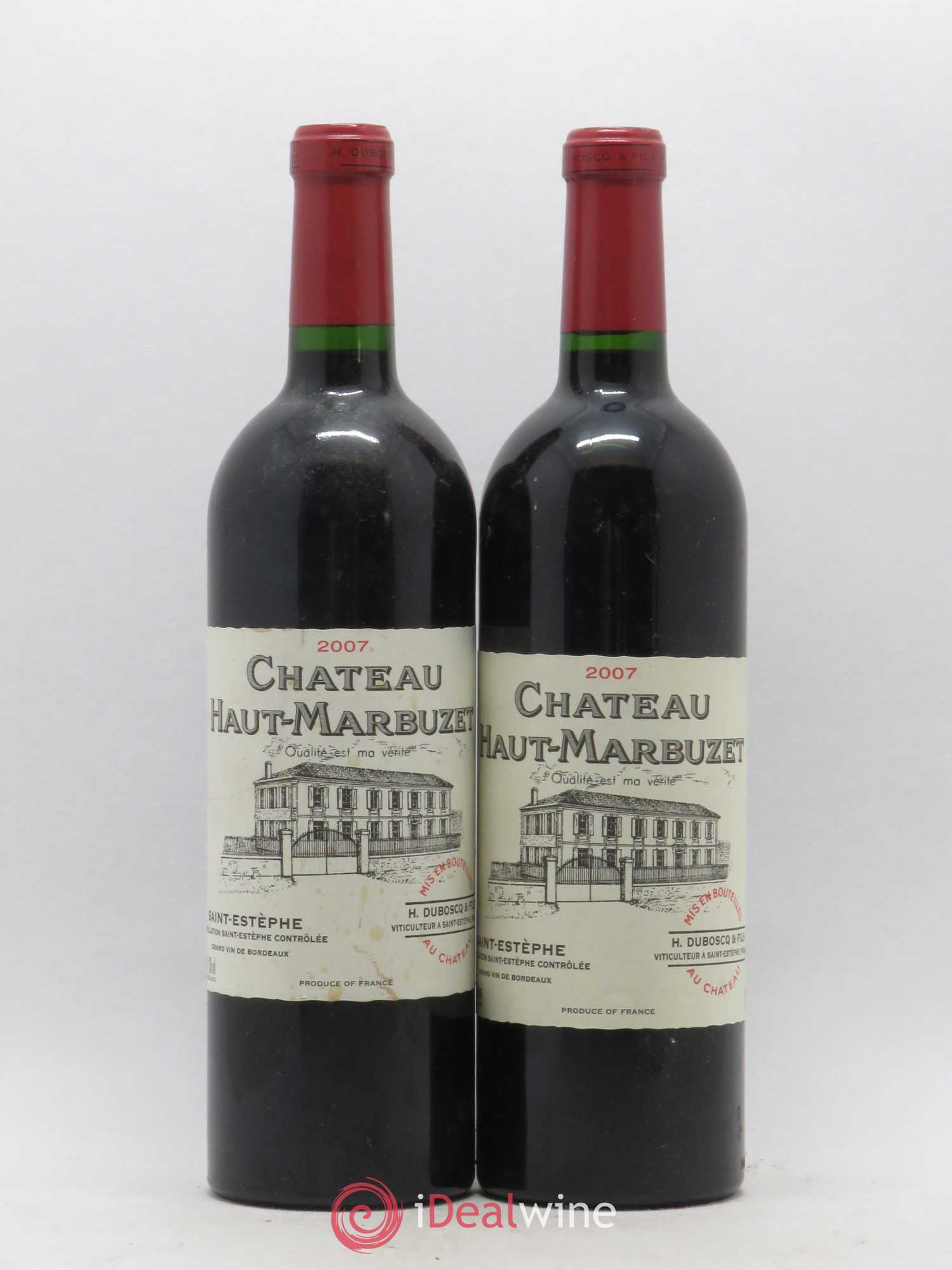 Château Haut Marbuzet 2007 - Lot de 2 bouteilles - 0