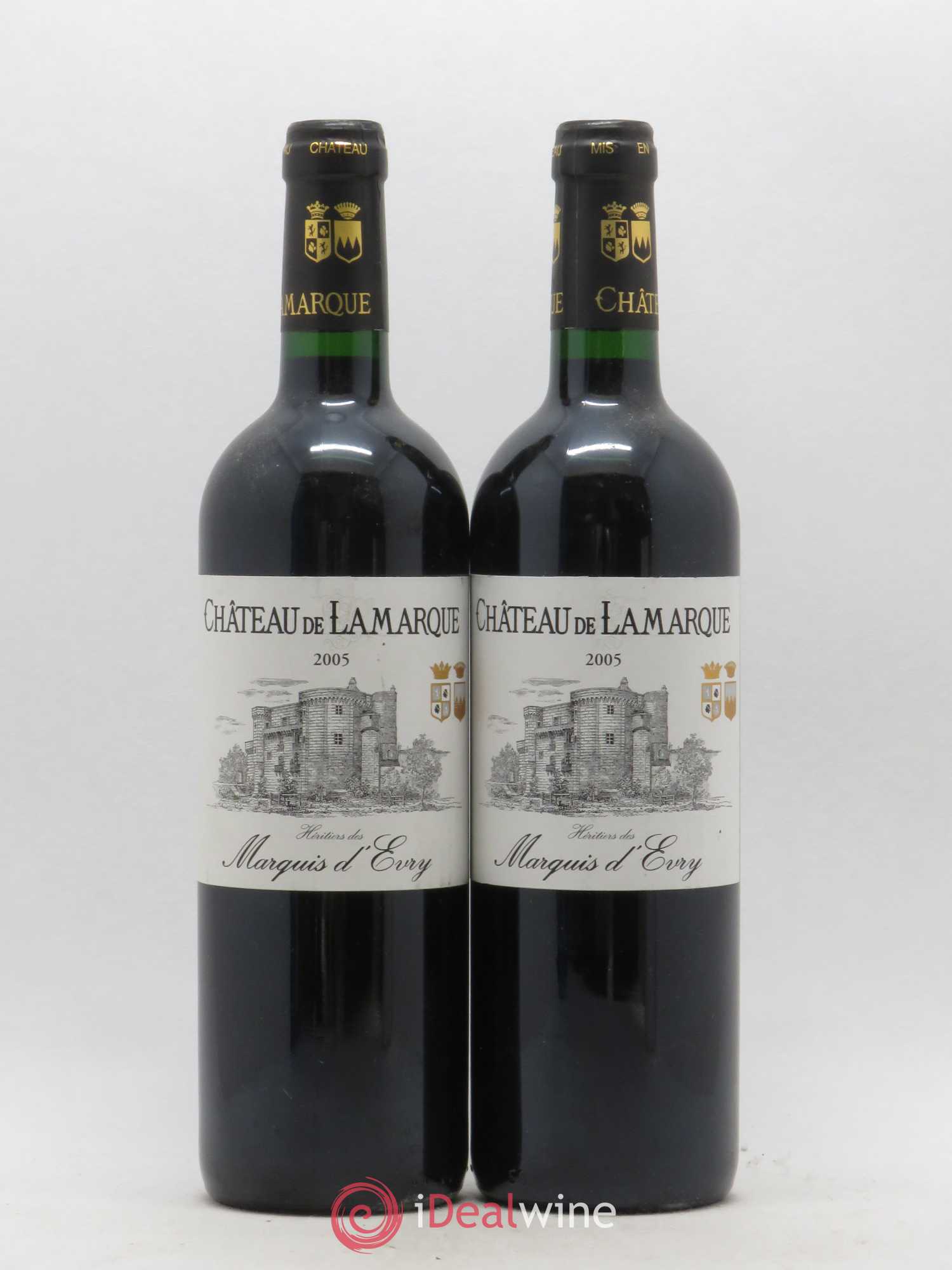 Château de Lamarque Cru Bourgeois 2005 - Lot de 2 bouteilles - 0