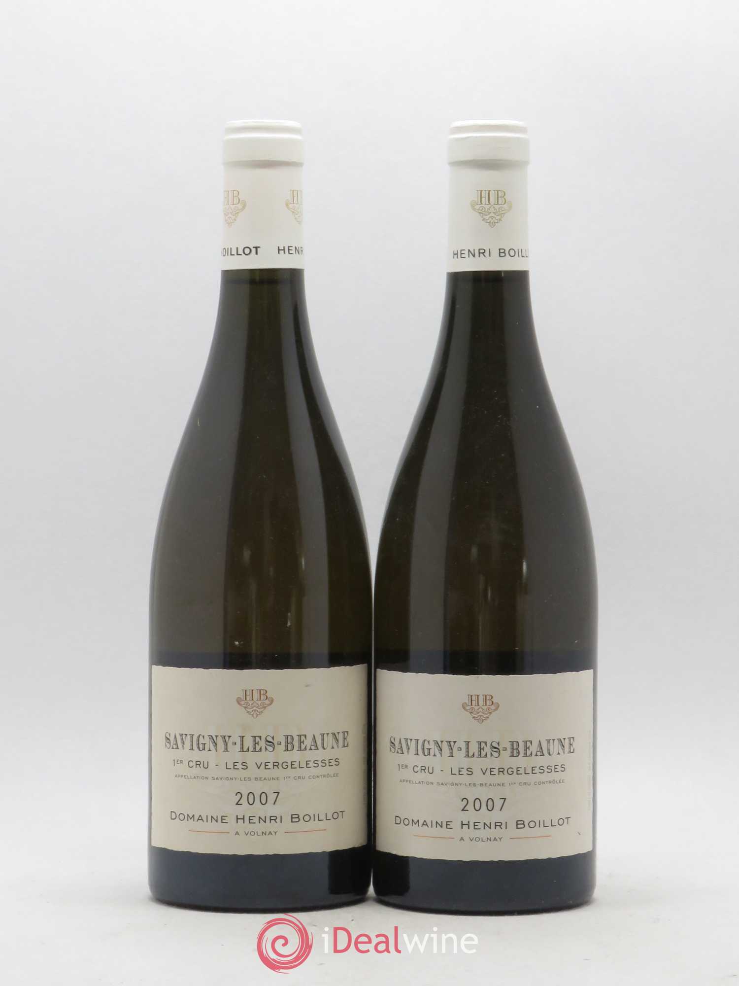 Savigny-lès-Beaune 1er Cru Les Vergelesses Domaine Henri Boillot 2007 - Posten von 2 Flaschen - 0