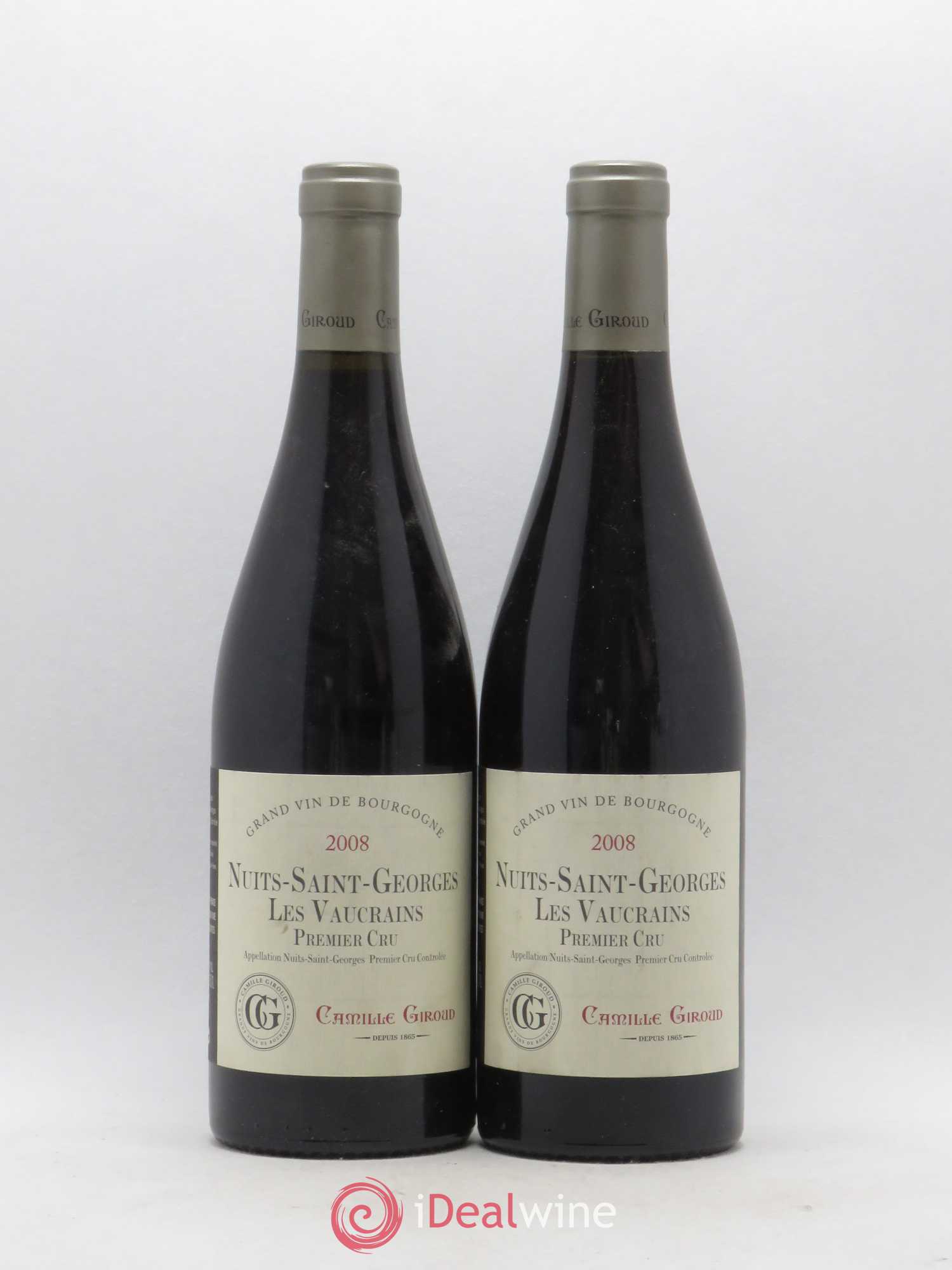 Nuits-Saint-Georges 1er Cru Les Vaucrains Camille Giroud 2008 - Posten von 2 Flaschen - 0